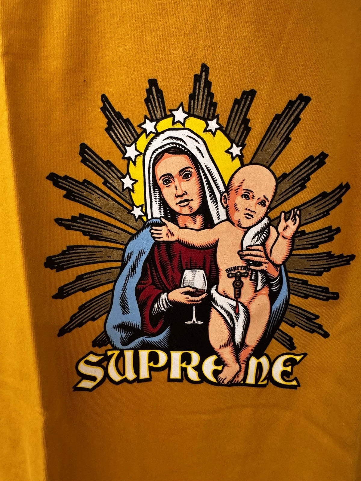 Supreme Blood Tee Mustard Size L