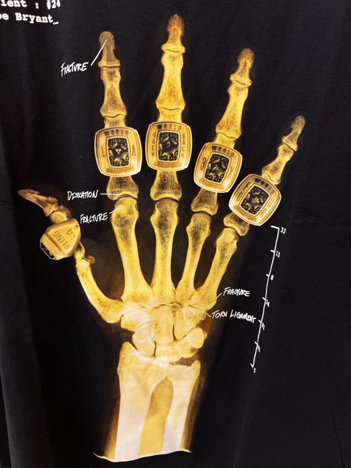 Nike Kobe M90 X-Ray Broken Not Beaten Mens Size 3XL Loose Fit Tee  HV6694-010