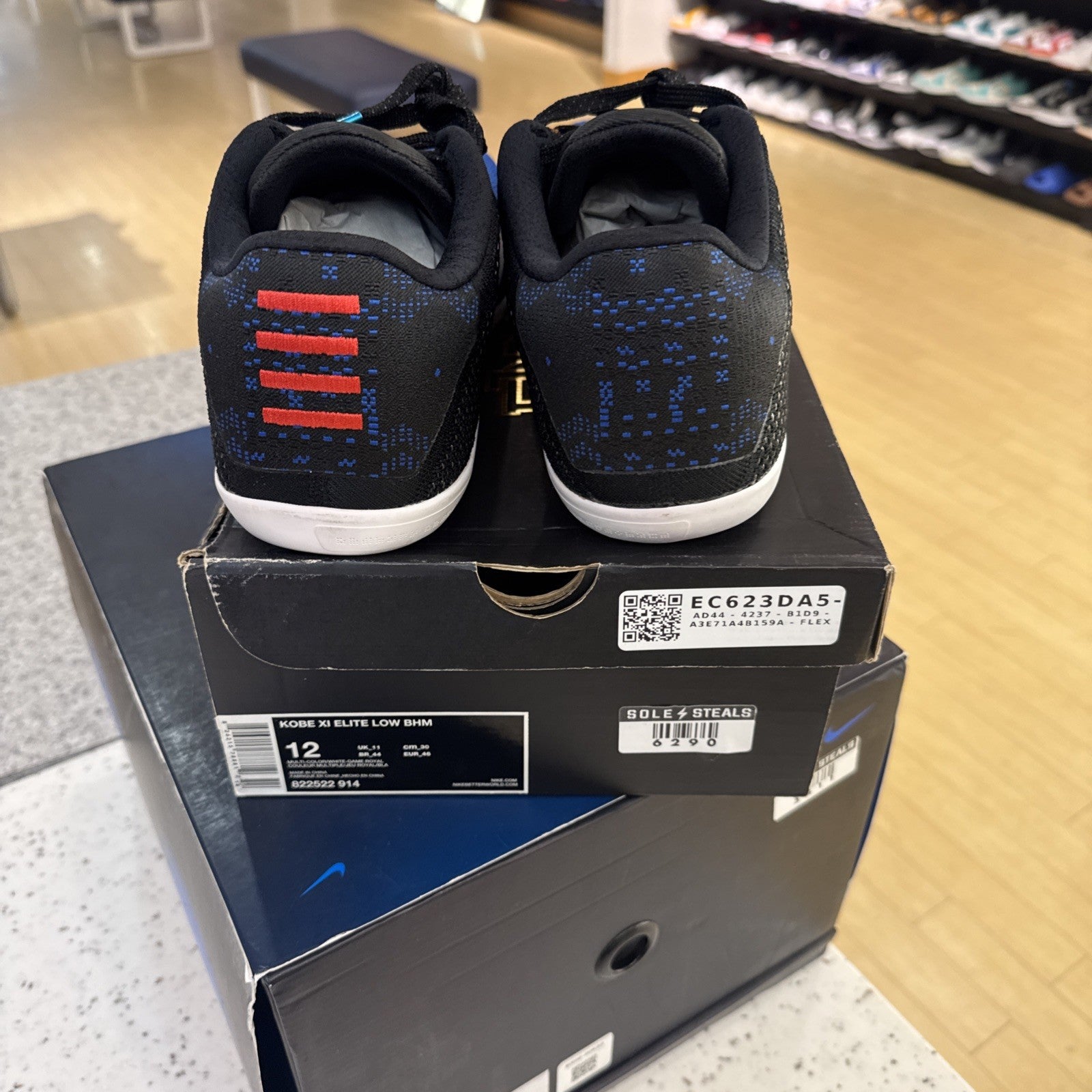 Size 12 - Nike Kobe 11 Elite Low Black History Month (damaged Box)