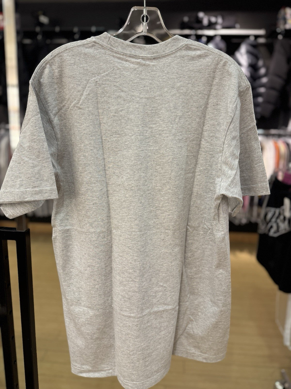 Supreme Tear Patrick Collegiate Tee Ash Grey Size Medium