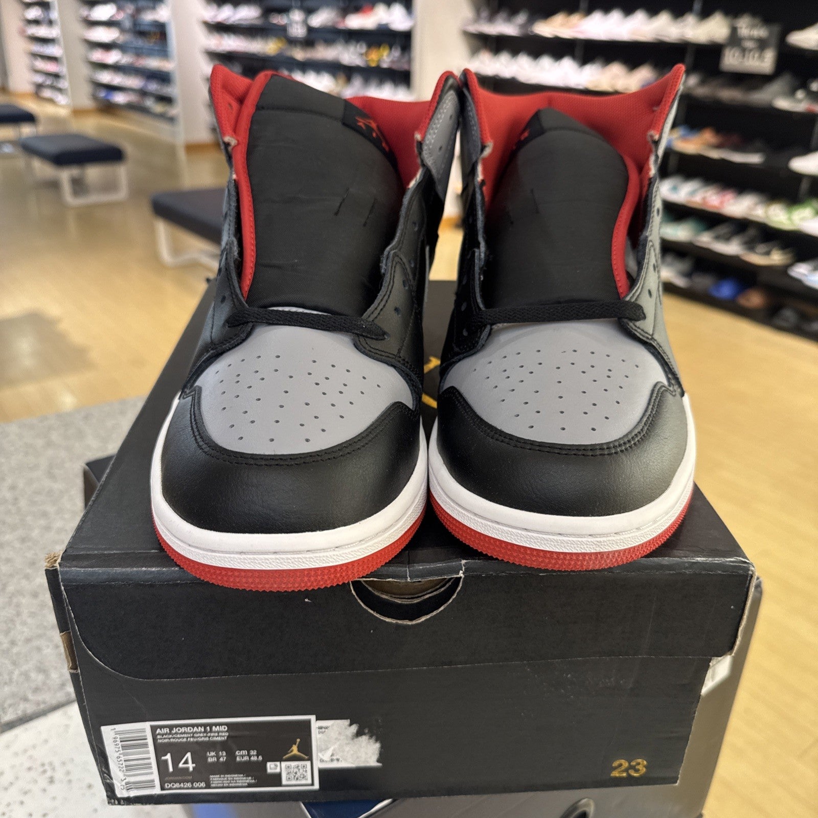 Size 14 - Air Jordan 1 Mid Bred Shadow