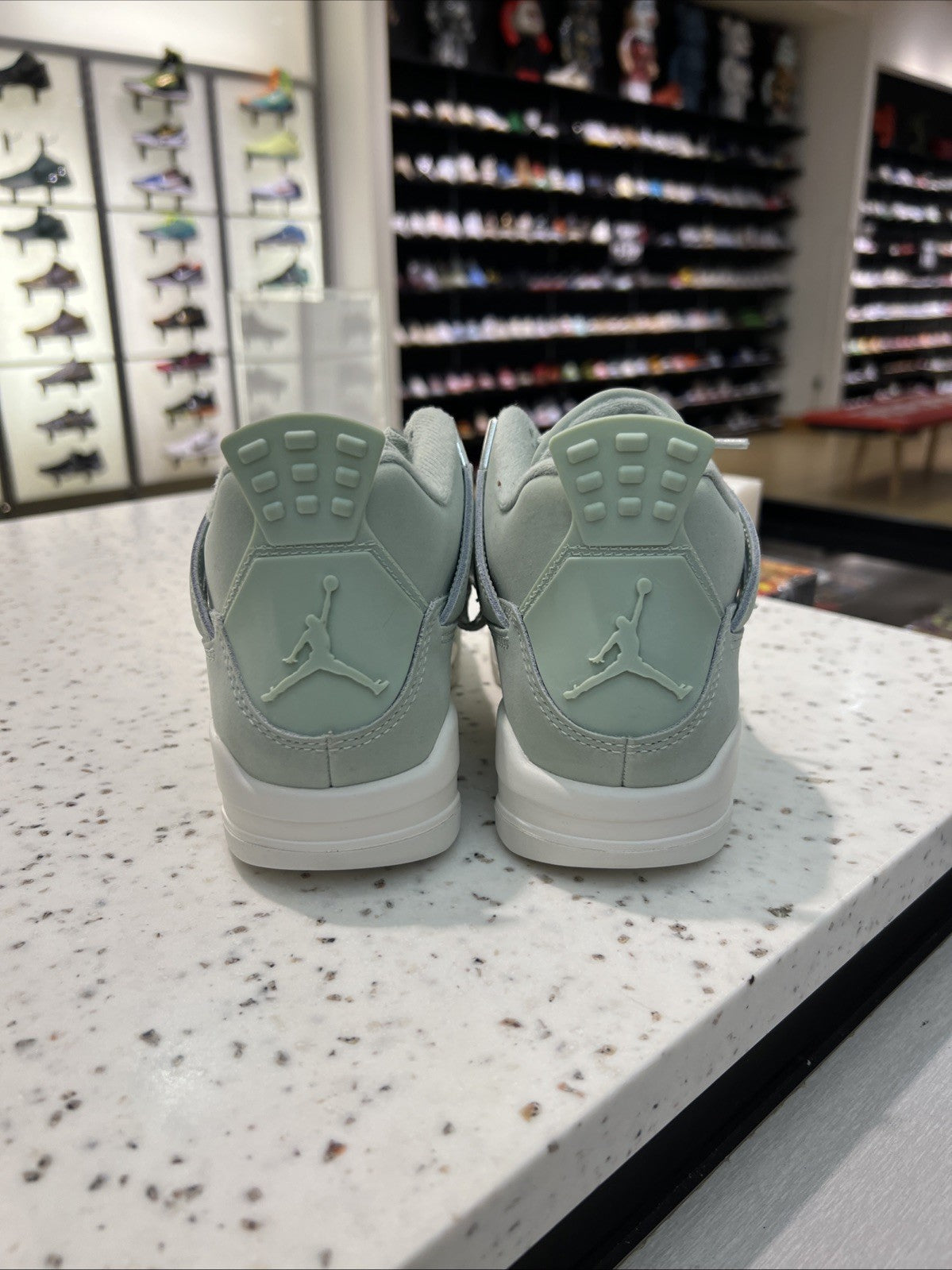 Air Jordan 4 Retro Abundance/Seafoam Womens Sz 5/3.5Y USED NO BOX