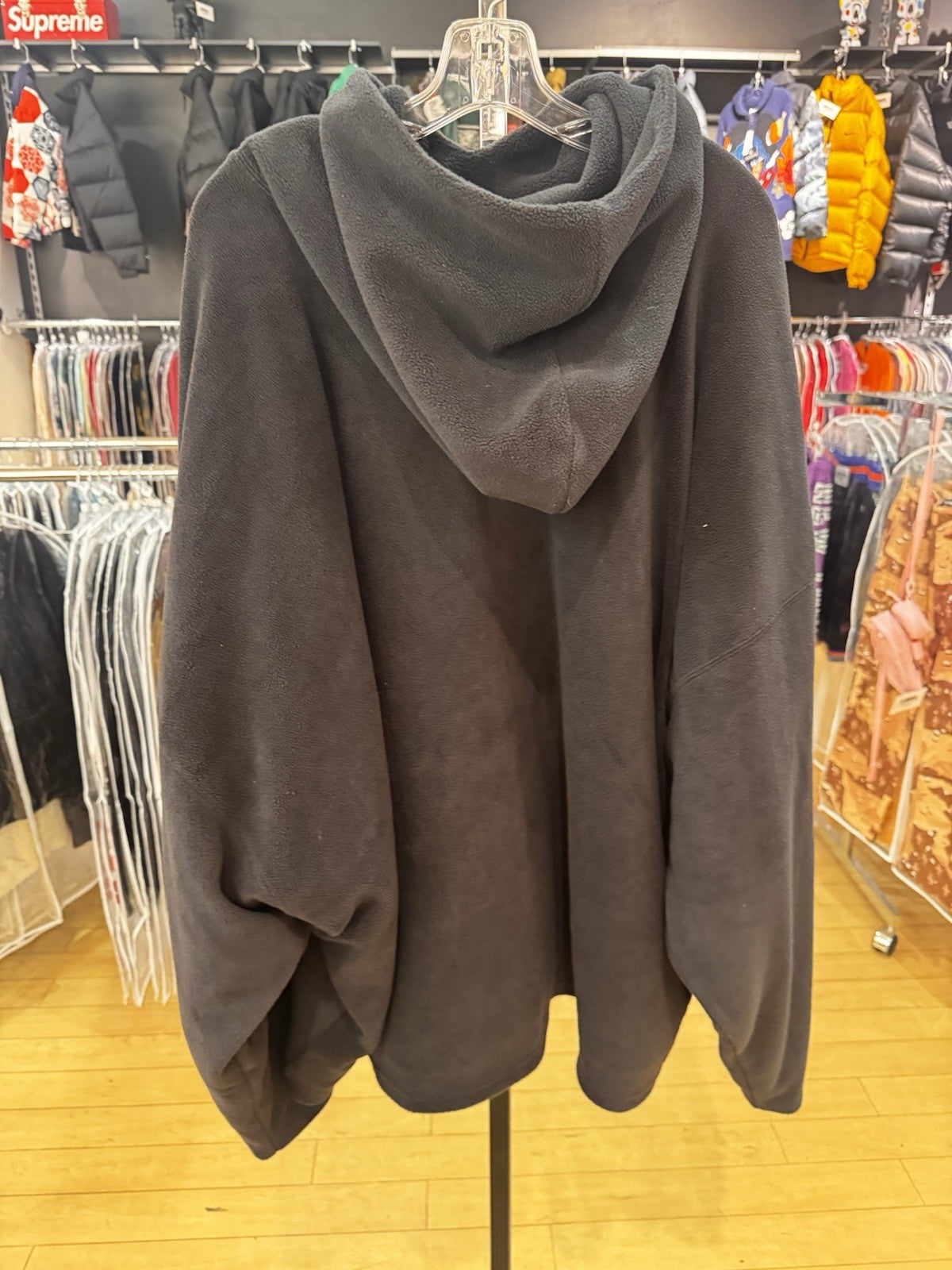 Yeezy Gap Engineered by Balenciaga Polar Fleece Padded Hoodie Black XXL