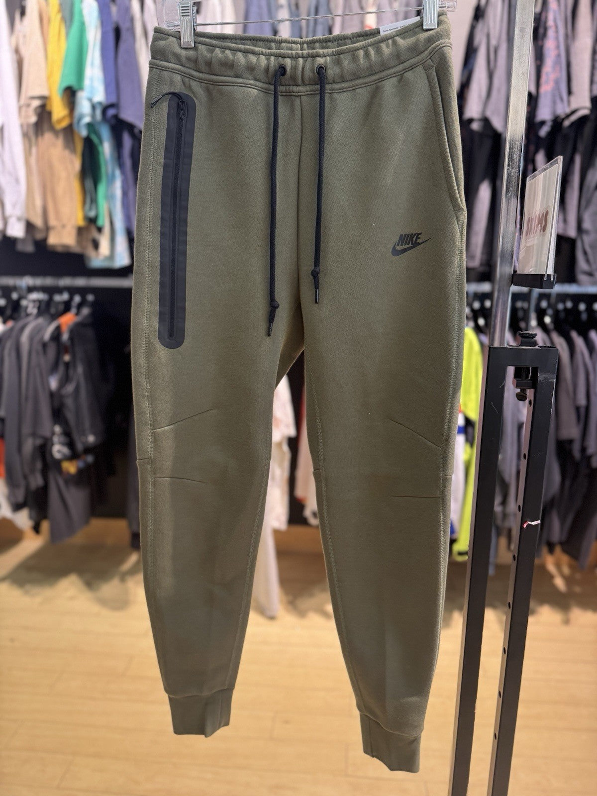 New Nike Sportswear Tech Fleece Track Pants Joggers Olive Green Men Size Small
