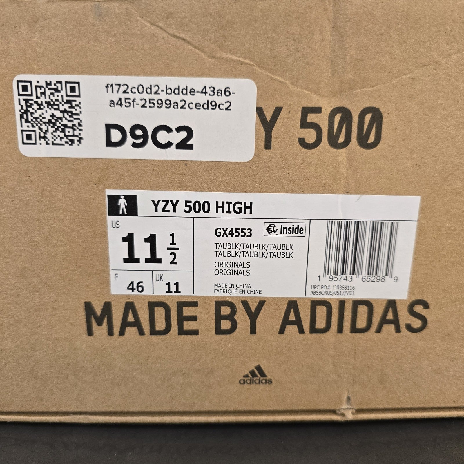 Size 11.5 - Adidas Yeezy 500 High Taupe Black