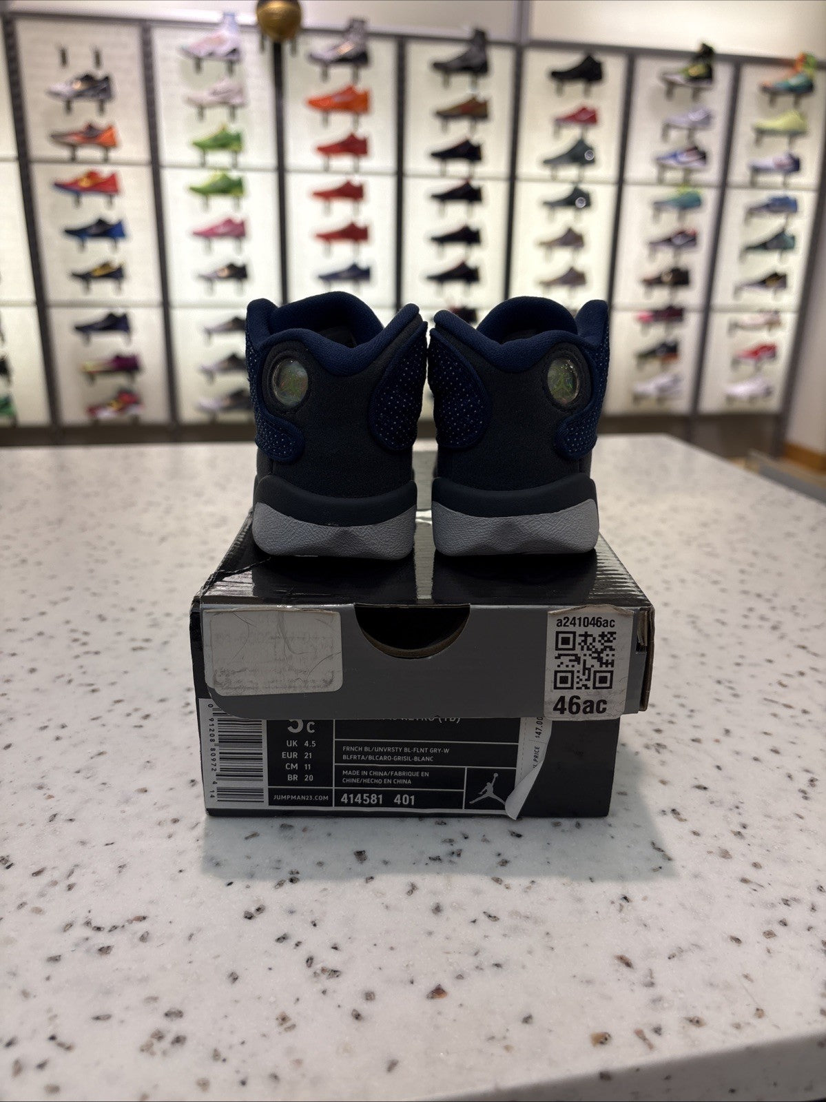 Air Jordan Retro XIII 13 French Blue/Flint Size 5c
