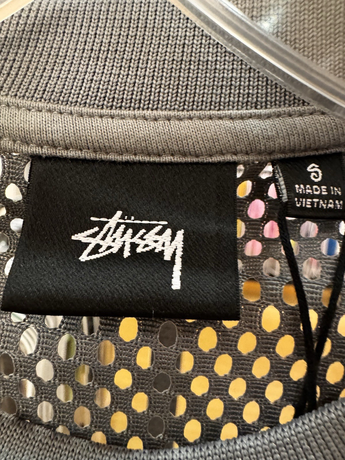 Stussy Sport Jersey Silver Size Small
