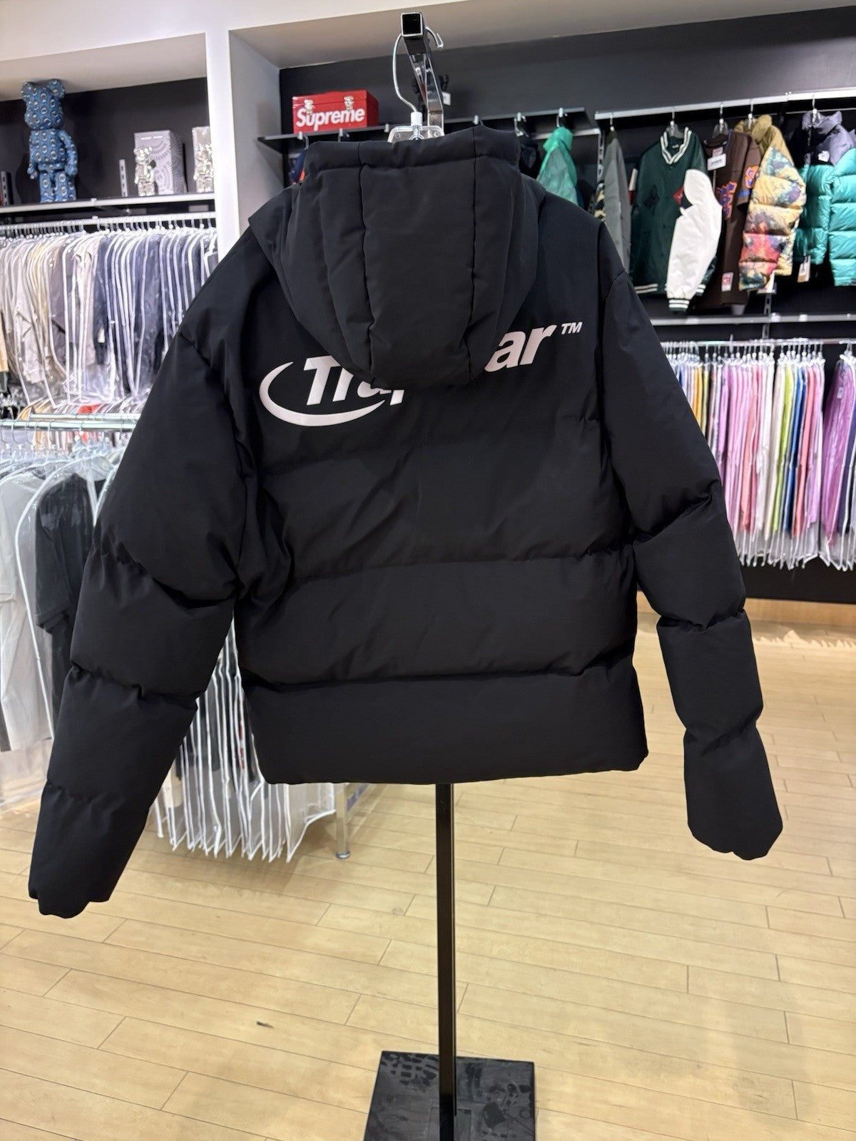 Trapstar Hyperdrive Technical Puffer Black/Reflective SZ L