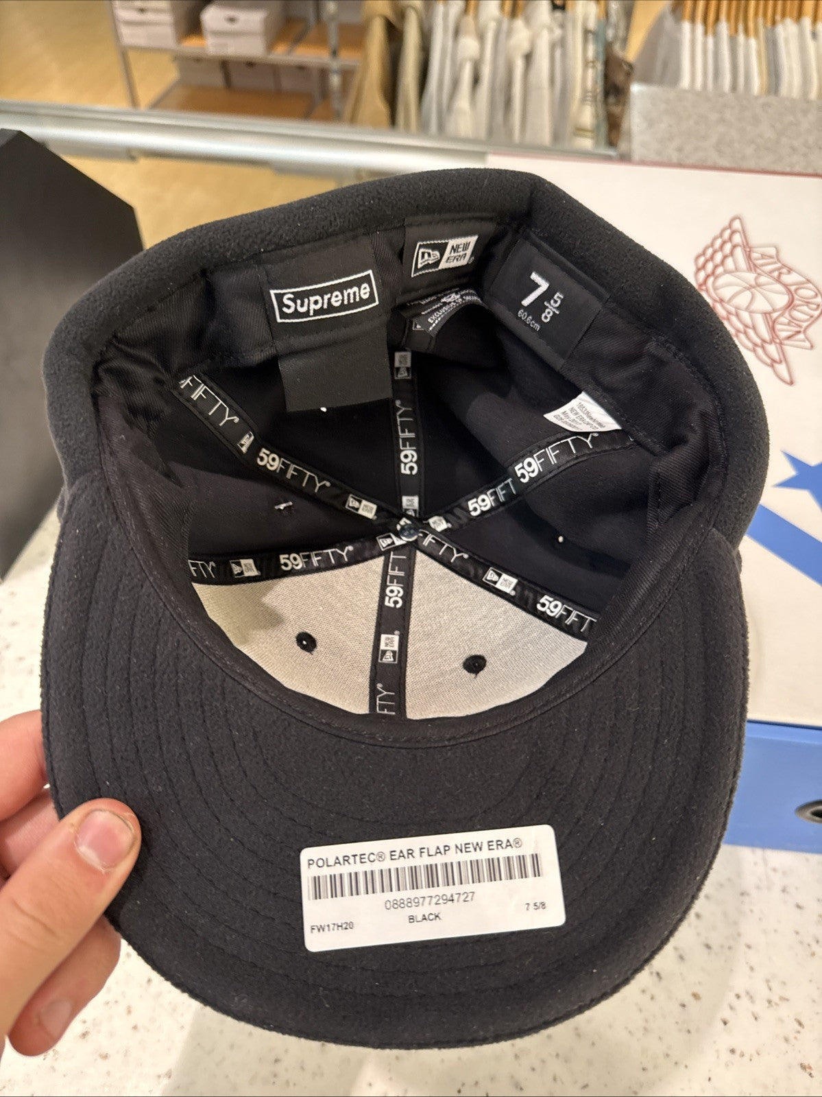 Supreme WINDSTOPPER Earflap Camp Cap FW24 Black