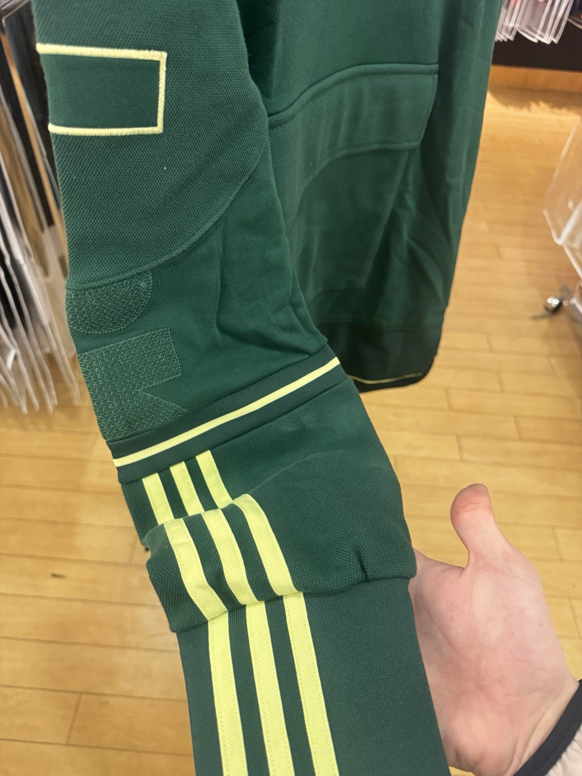 Adidas Ivy Park Sweatshirt Pullover Mock Neck Green Athleisure Oversized Size S