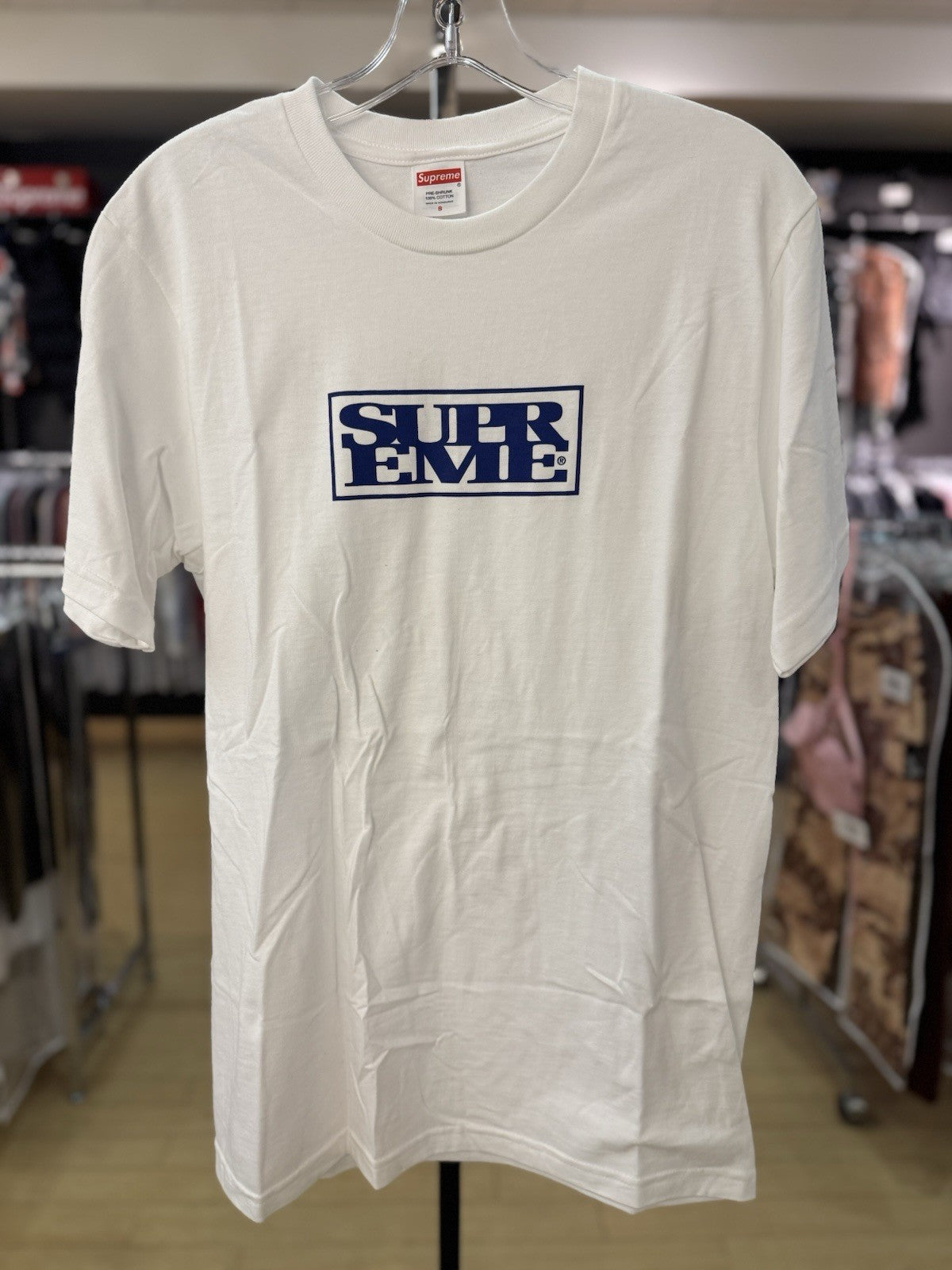 SUPREME CONNECT WHITE TEE SIZE SMALL Small Mark On Sleeve