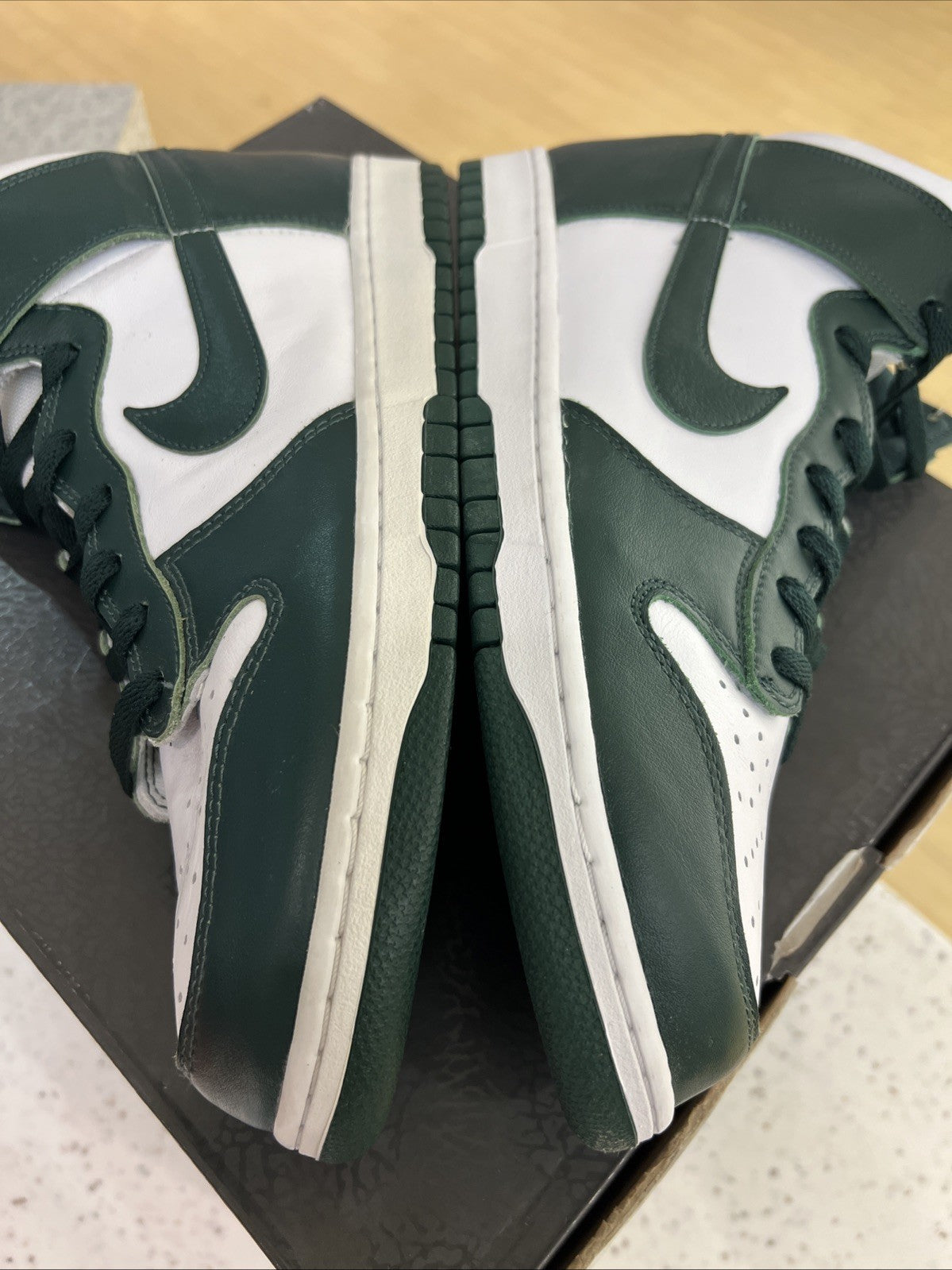 Nike Dunk SP High Spartan Green Sz 13 DEFECT