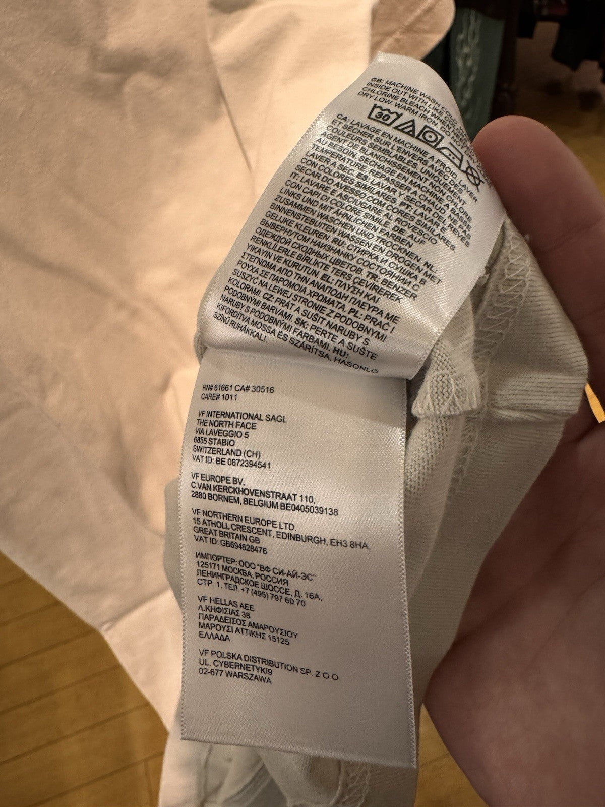 KAWS x The North Face SS Tee Moonlight Ivory Size Small