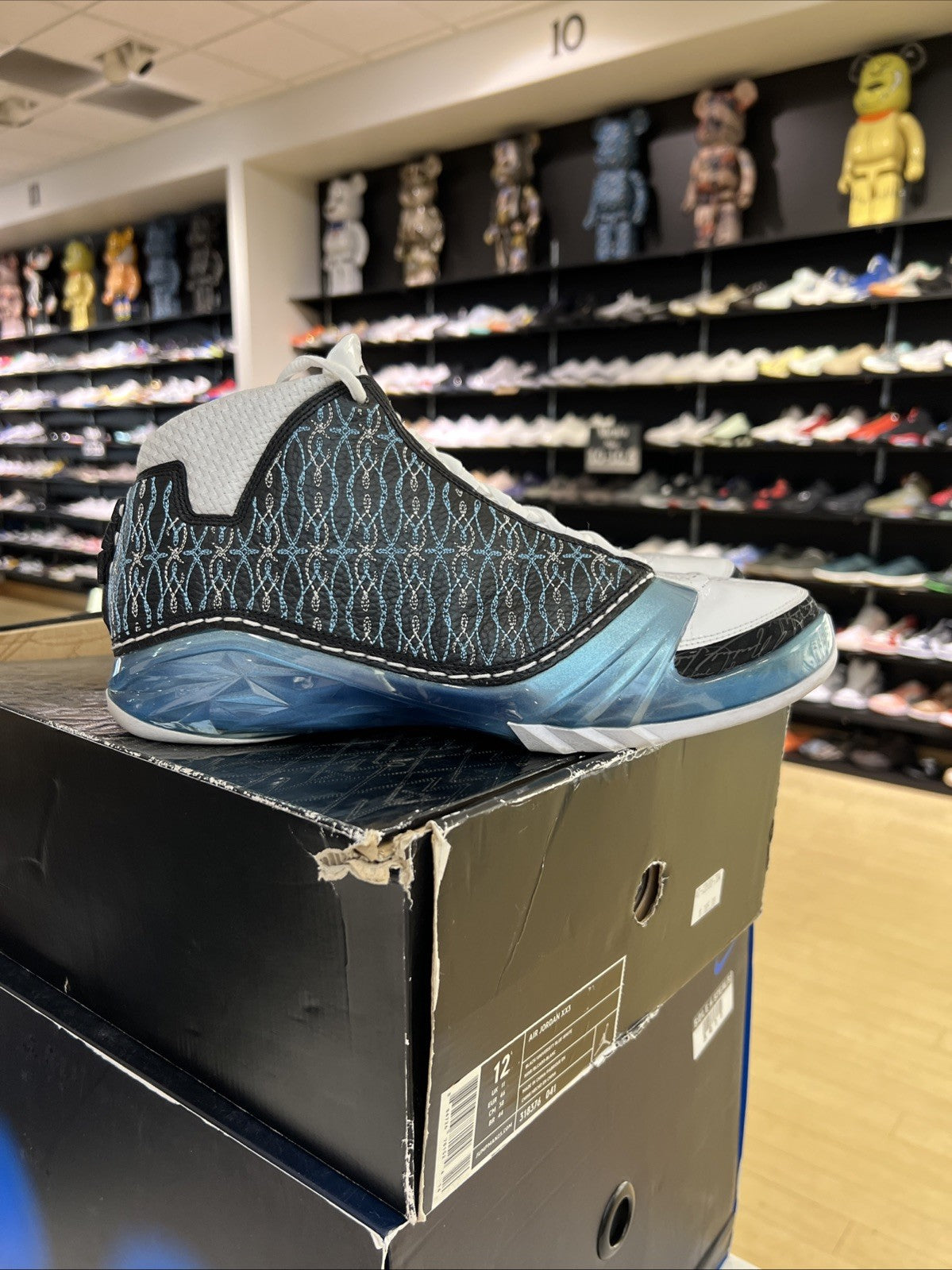 Nike Air Jordan 23 Black/University Blue/White Sz 12 USED