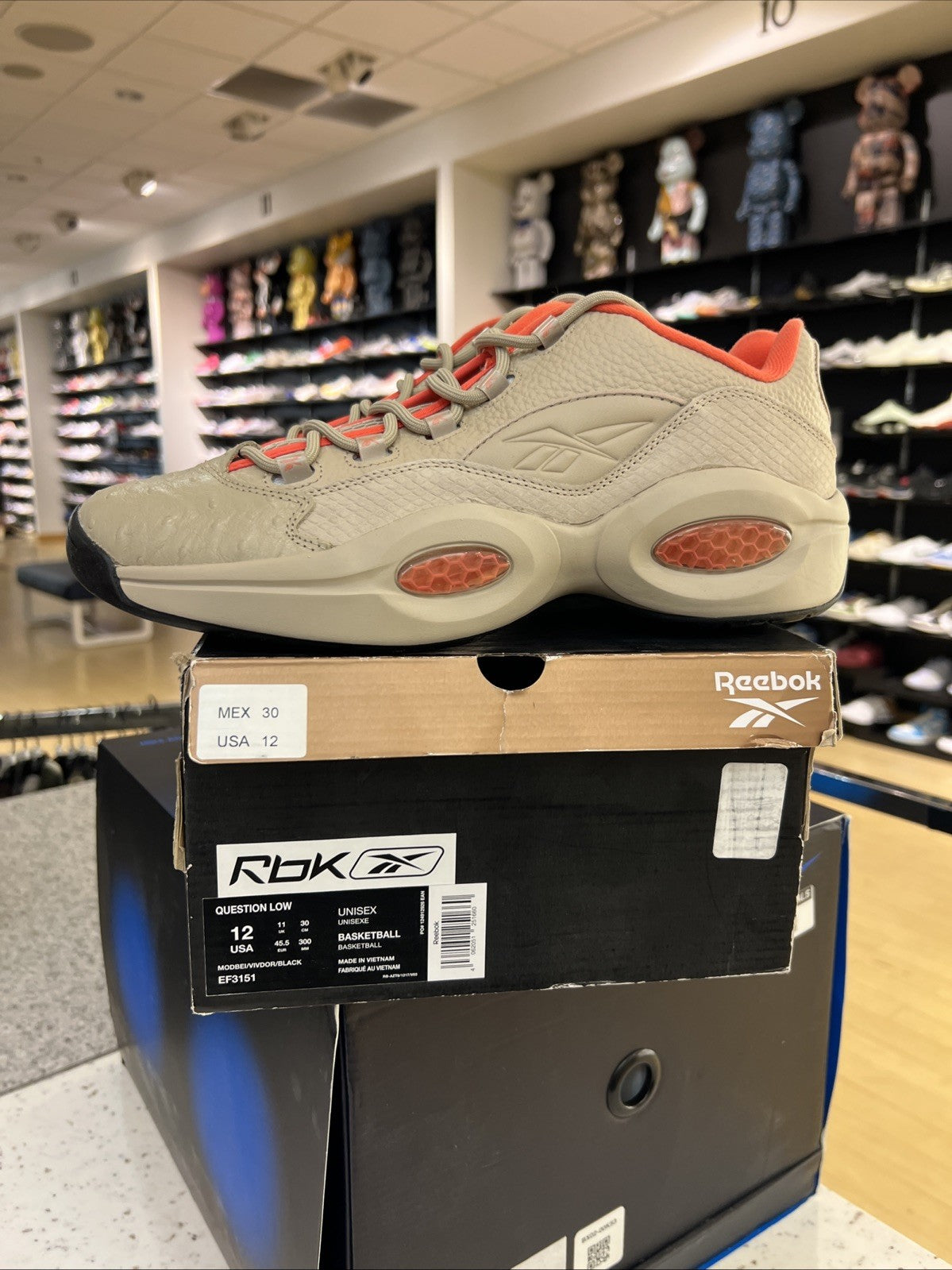 Reebok Question Low Modbei Sz 12 USED
