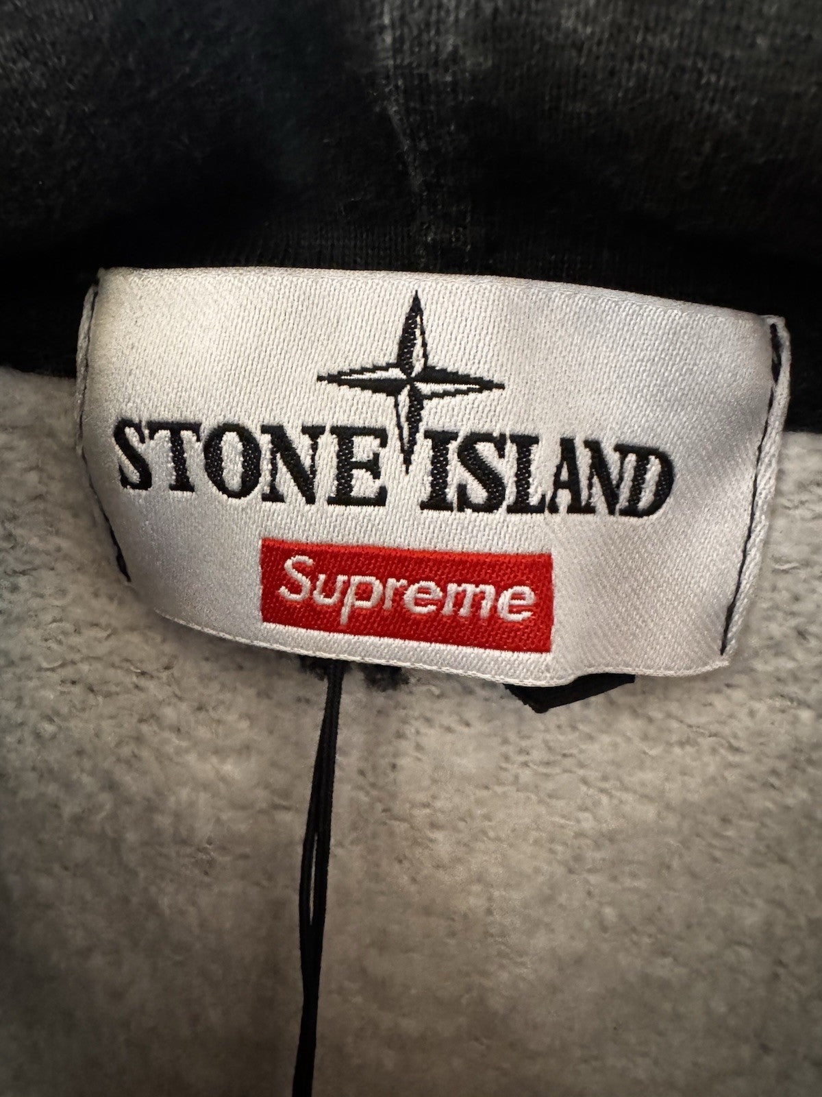 SUPREME x STONE ISLAND Striped Hooded Sweatshirt - SS22 - Size M
