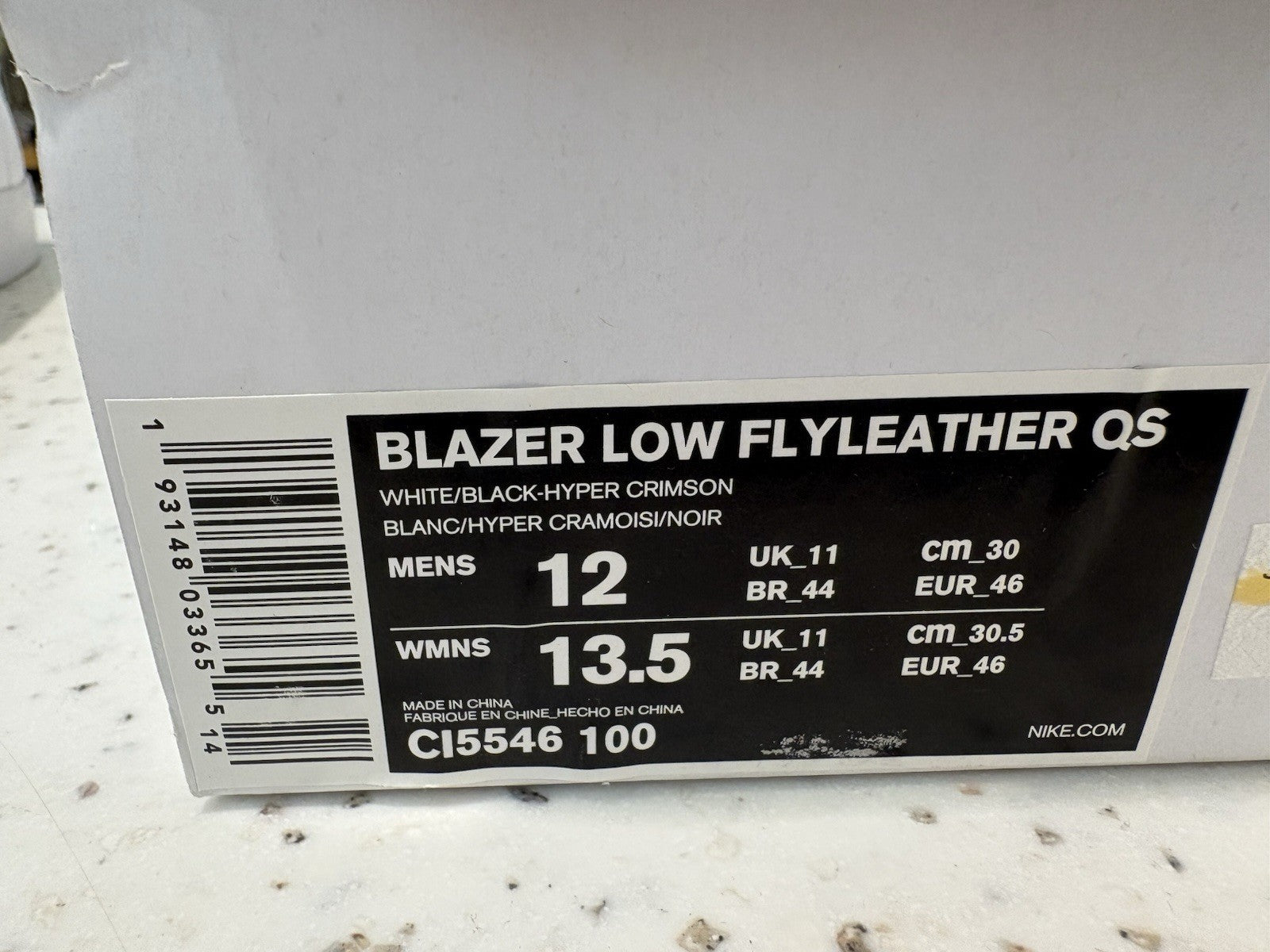 Steven Harrington x Nike Blazer Flyleather QS Low Earth Day Size 12 DEFECT