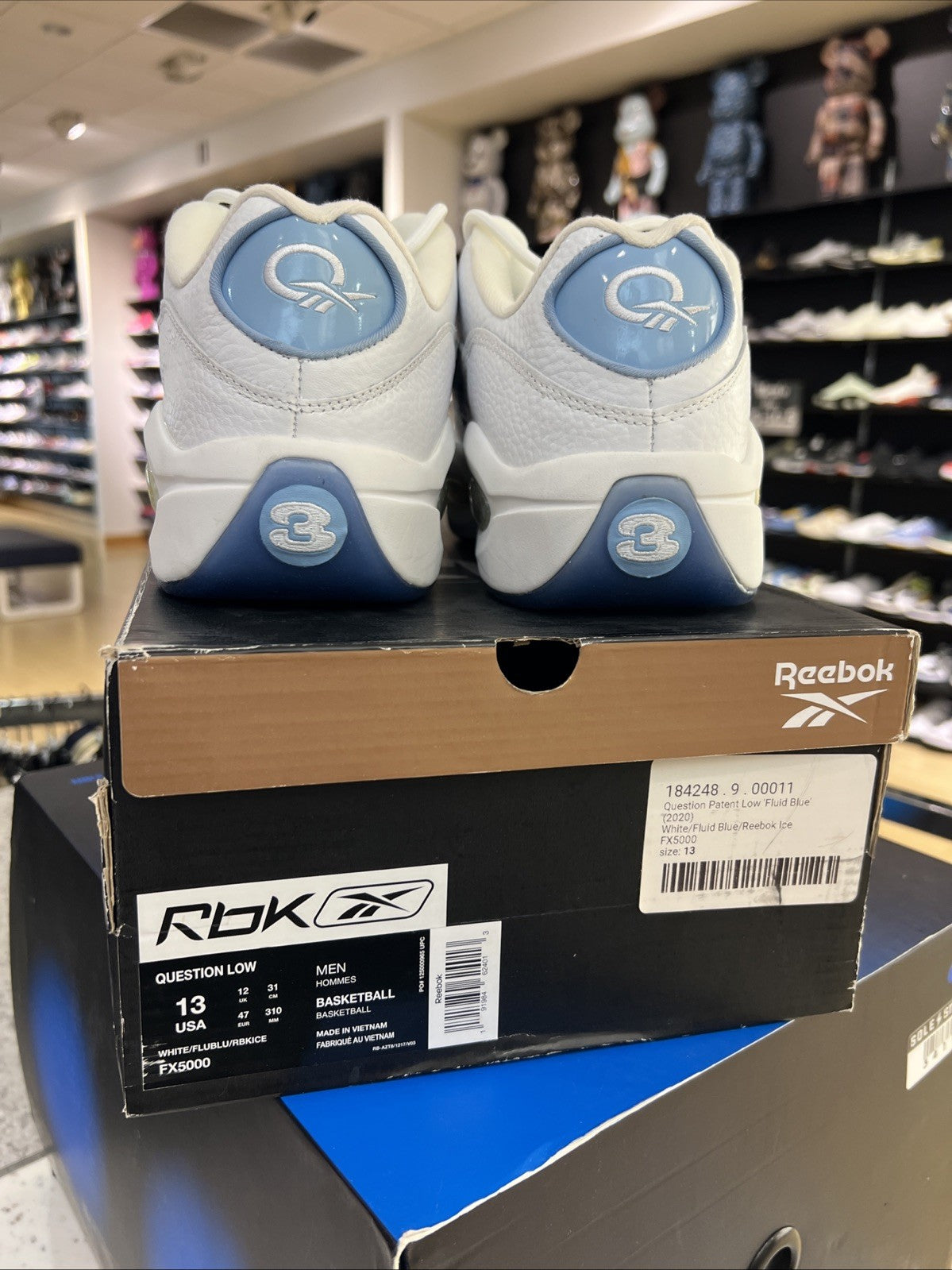 Reebok Question Low Fluid Blue Sz 13