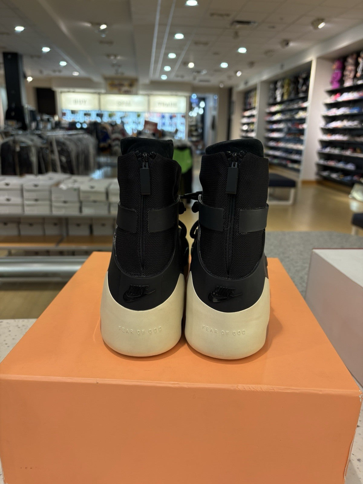 Nike Air Fear Of God 1 Black Size 8.5 DEFECT