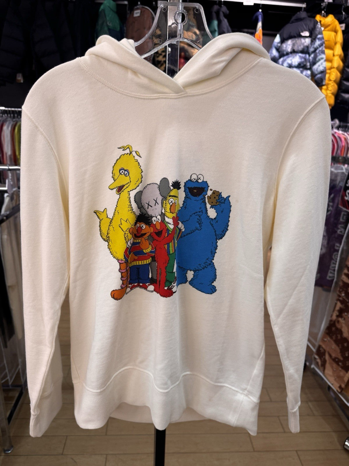 KAWS X Uniqlo X Sesame Street Group #2 Hoodie Size M