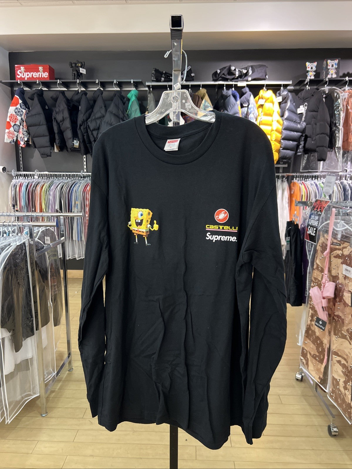 SUPREME x Spongebob Castelli Cycling L/S Tee