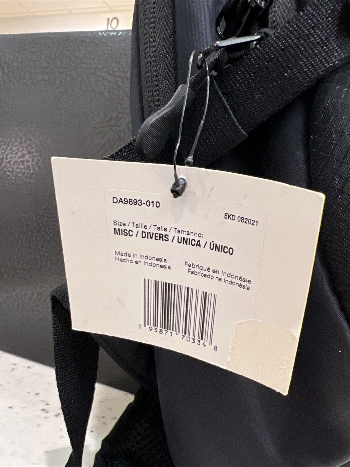 Nike Air Max Bubble Backpack Black Clear 17L