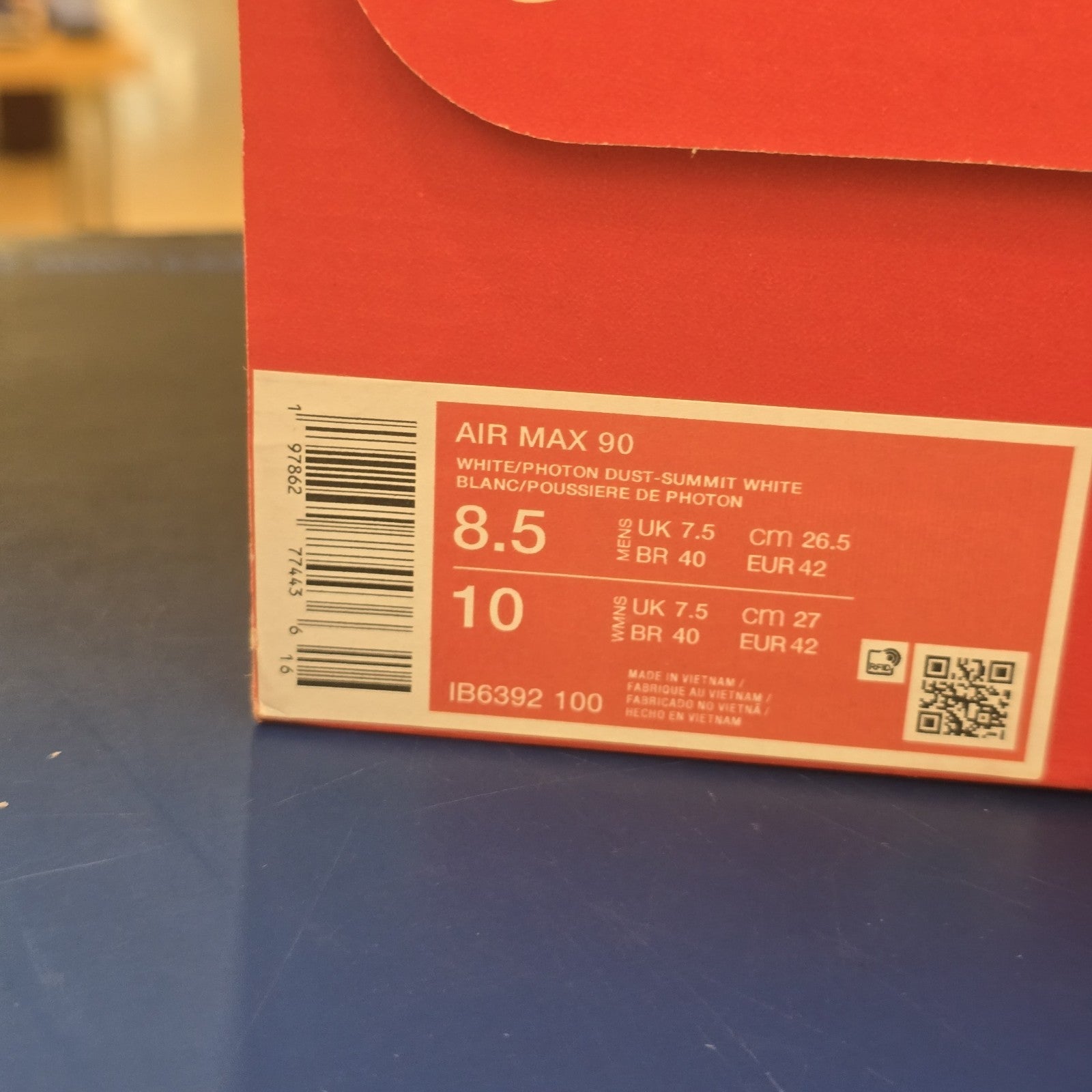 Nike Air Max 90 Summit White Platinum SZ 8.5