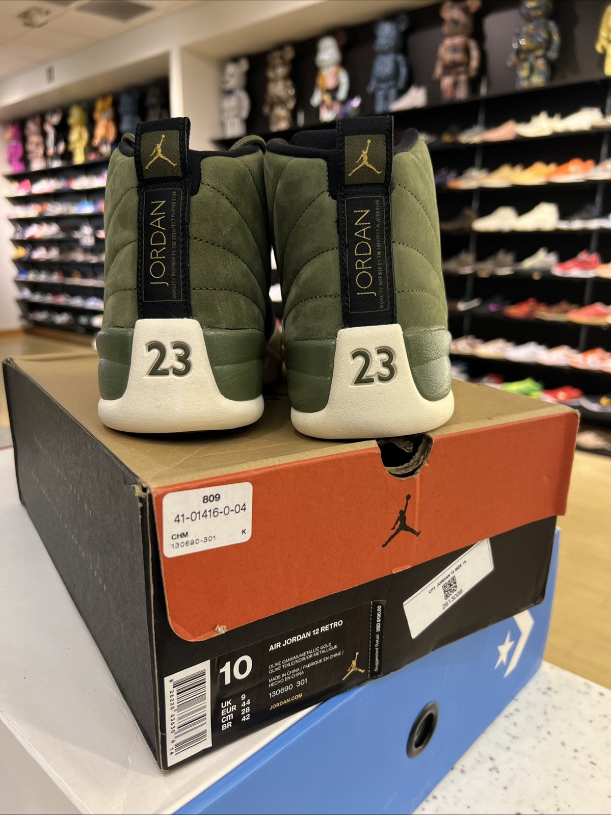 Air Jordan 12 Retro CP3 Class of 2003 Olive 2018 Sz 10