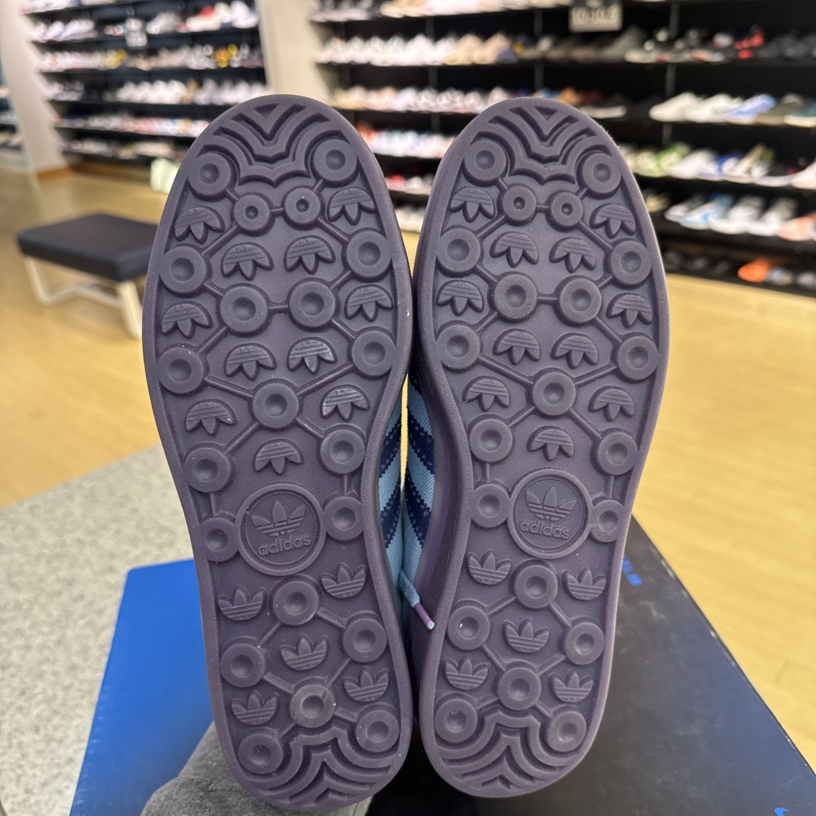 Size 8 - KSENIASCHNAIDER x adidas Gazelle Bold Blue Denim W