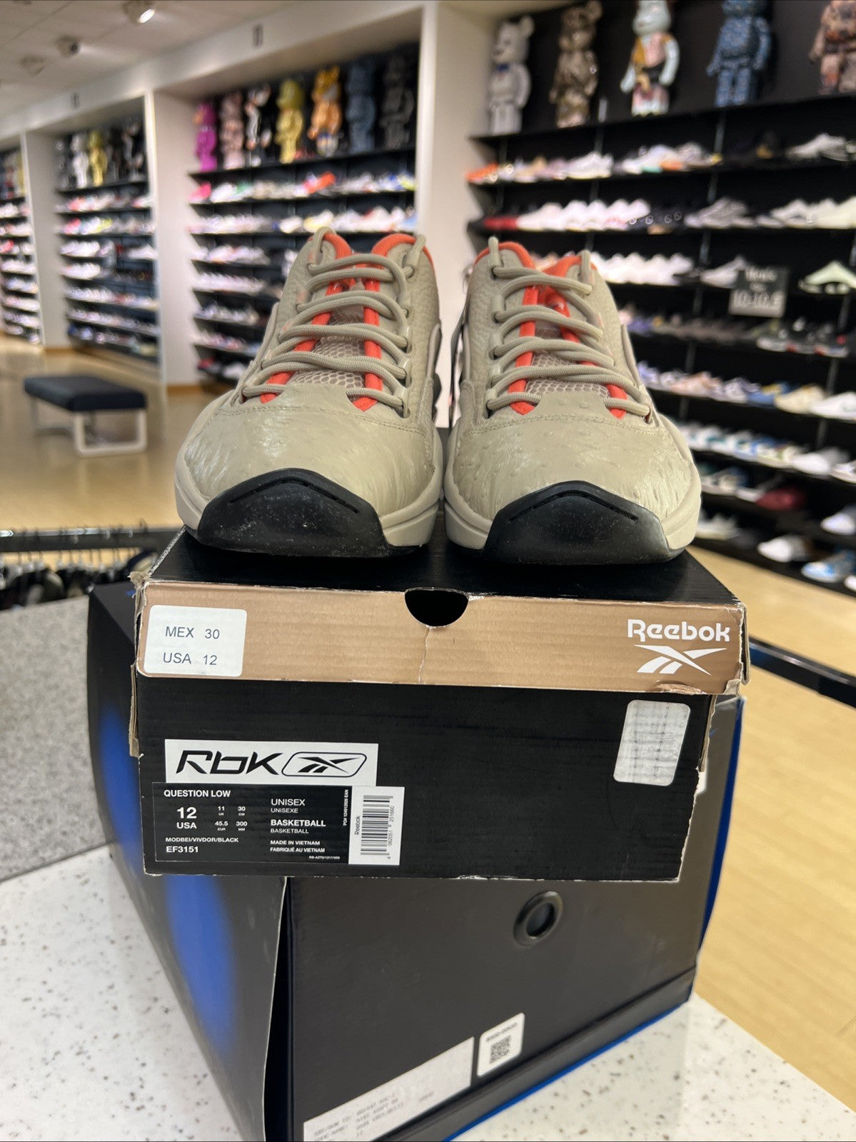 Reebok Question Low Modbei Sz 12 USED