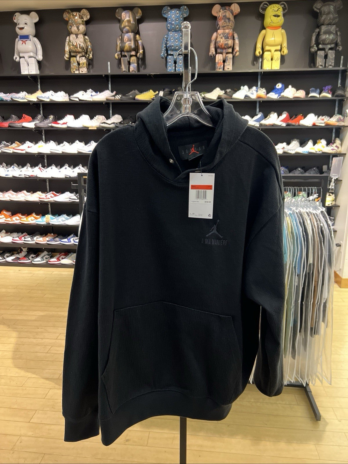 Nike Air Jordan A MA MANIERE JACQUARD SWEATSHIRT BLACK SZ L