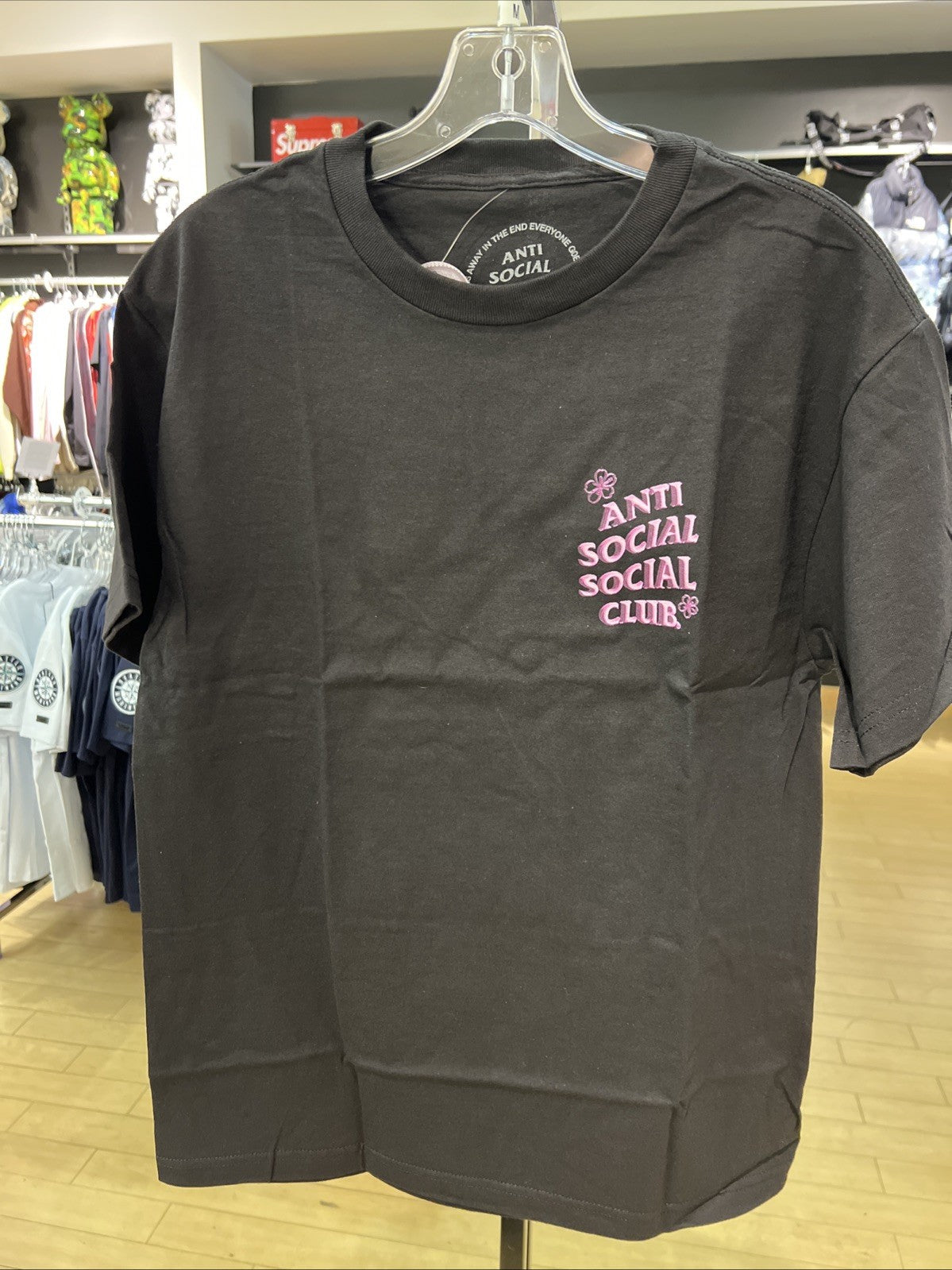Anti Social Social Club “Coral Crush” Black Tee Sz M