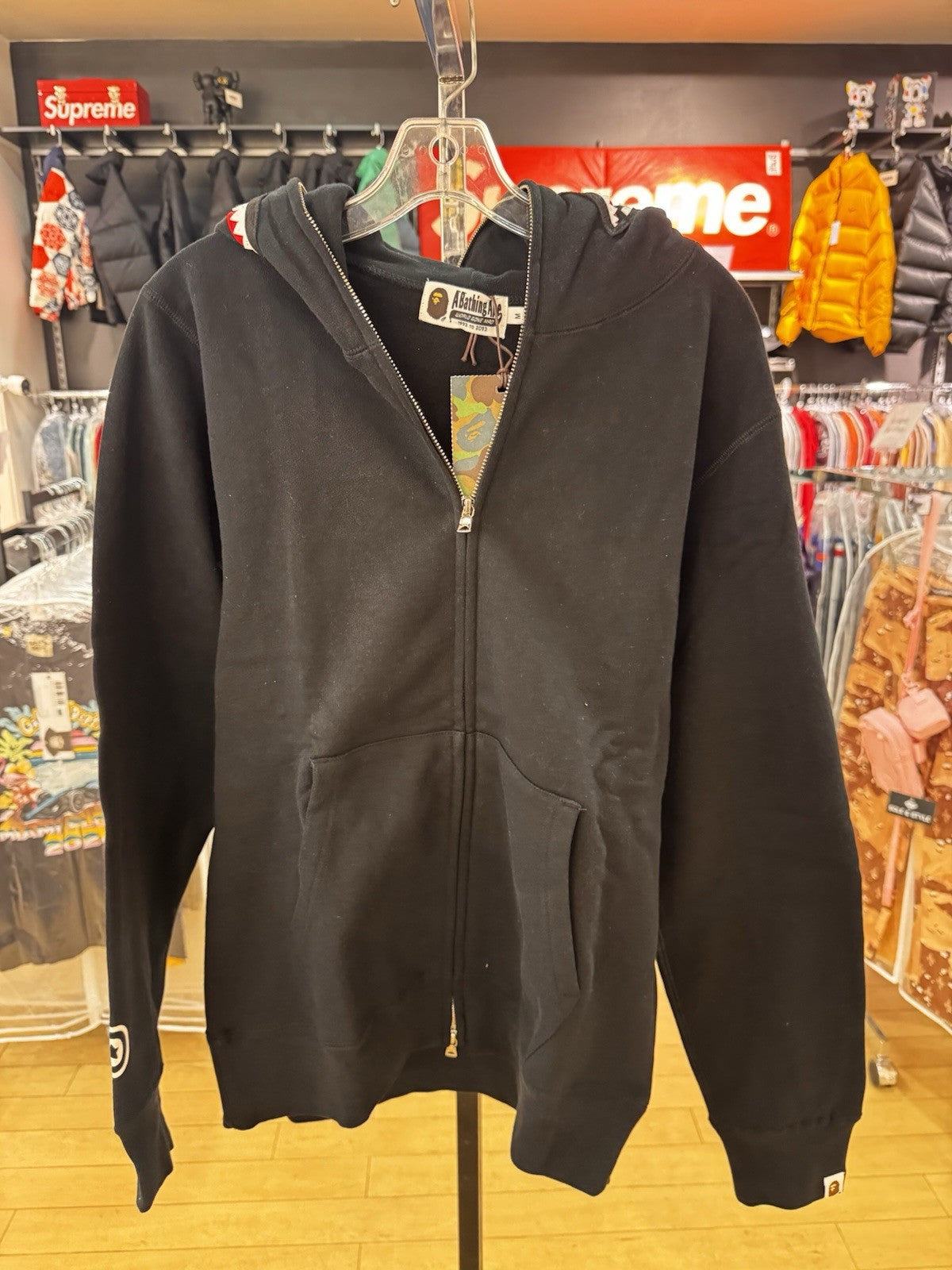 Bape Shark Full zip Hoodie SS22 Size M