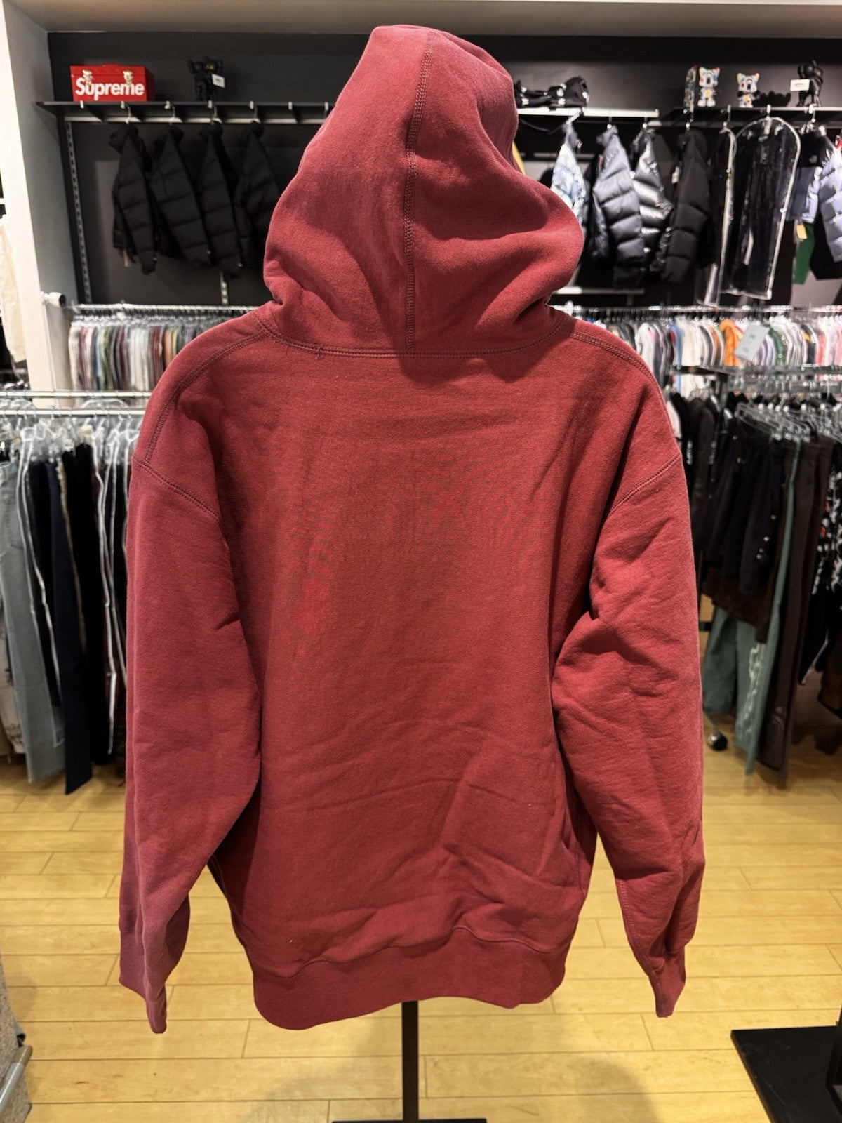 Supreme Box Logo Hooded Sweatshirt FW21 Plum Size M