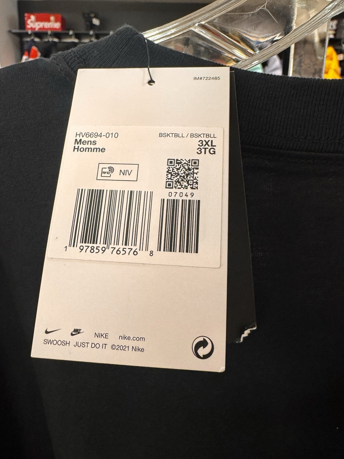 Nike Kobe M90 X-Ray Broken Not Beaten Mens Size 3XL Loose Fit Tee  HV6694-010