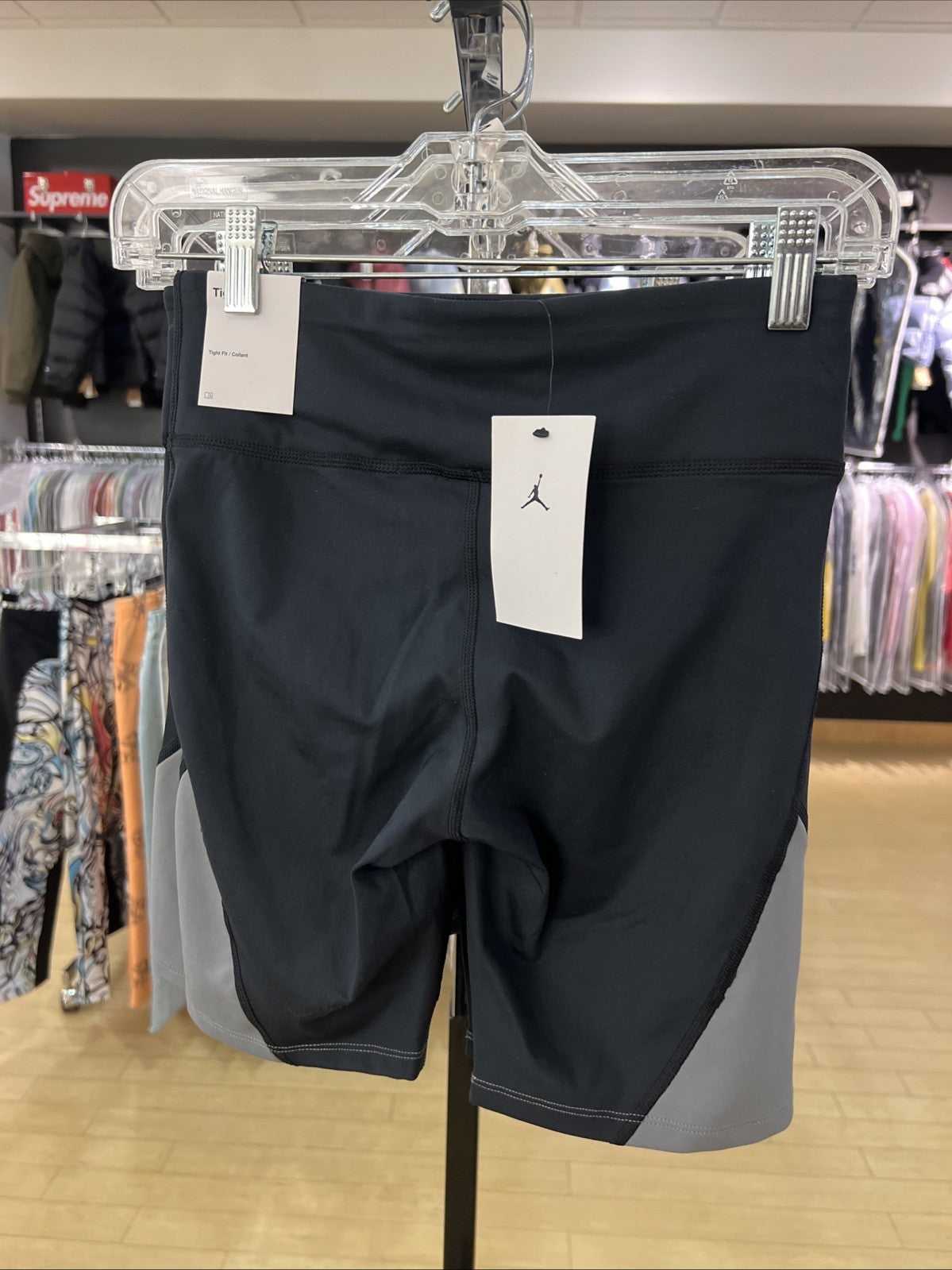 Jordan Tight Fit Shorts Black Gray Active Womens