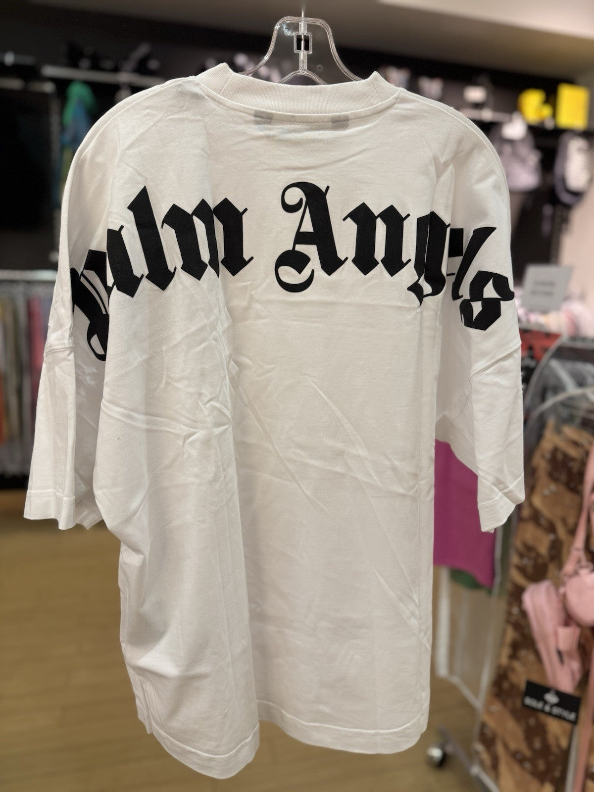 Palm Angels Classic Logo Print T-shirt White Size Medium