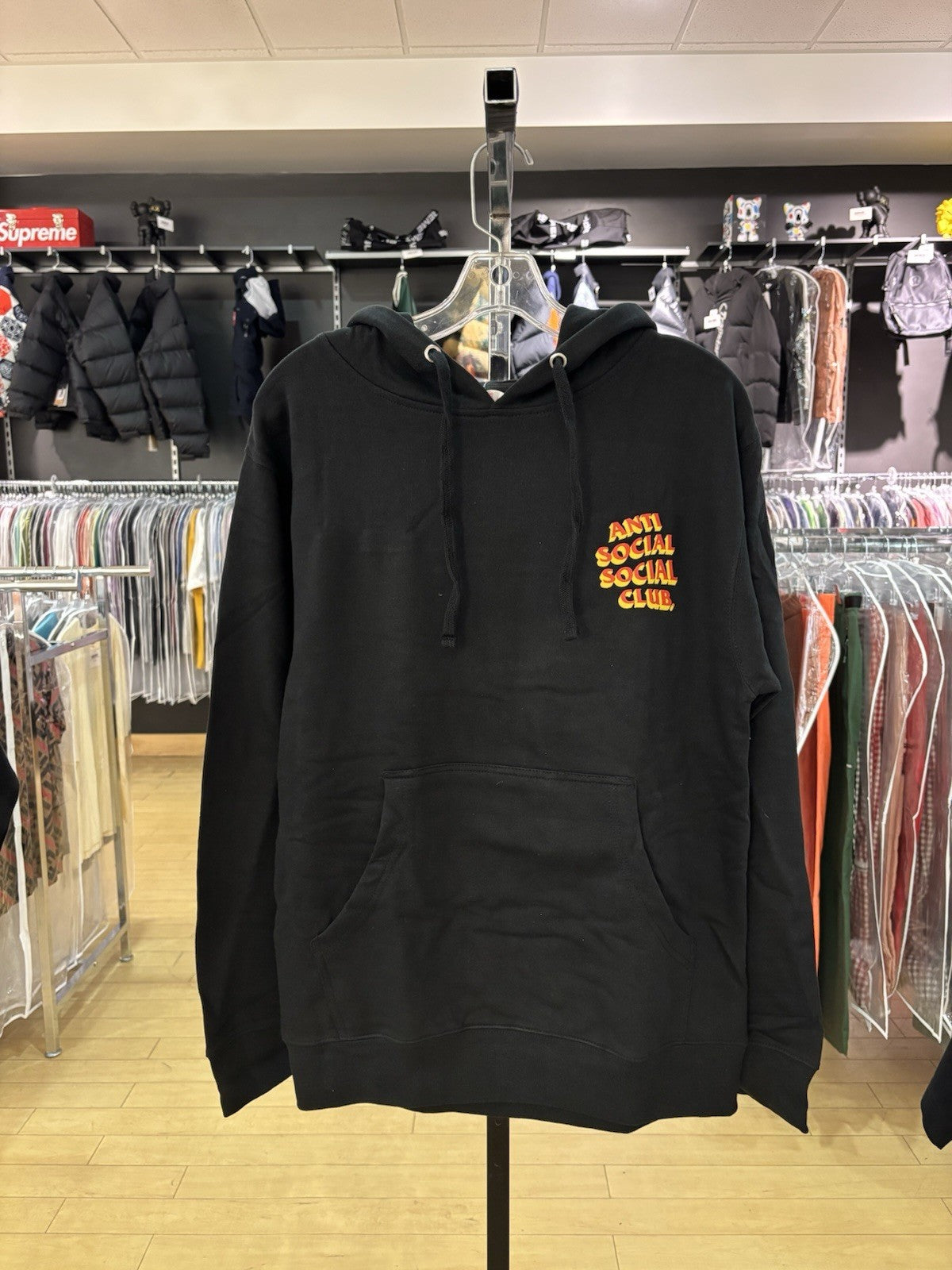 Anti Social Social Club Popcorn Hoodie SZ M