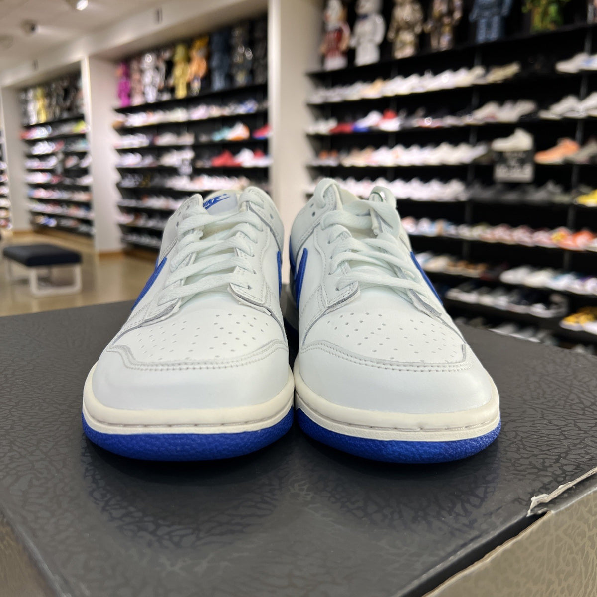 Nike Dunk Low White Hyper Royal Sz 6.5Y