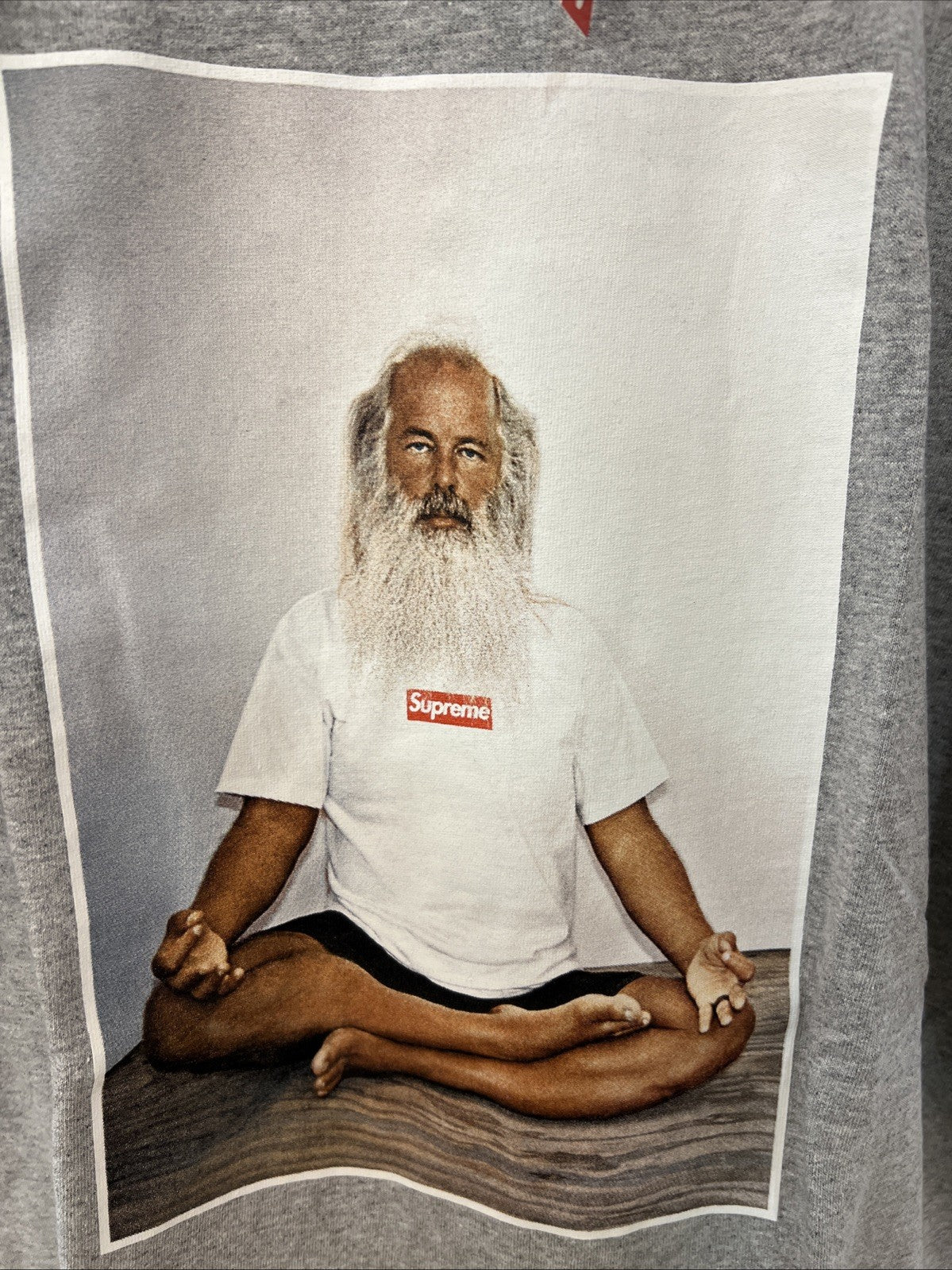 SUPREME x Rick Rubin T-Shirt Gray Sz L