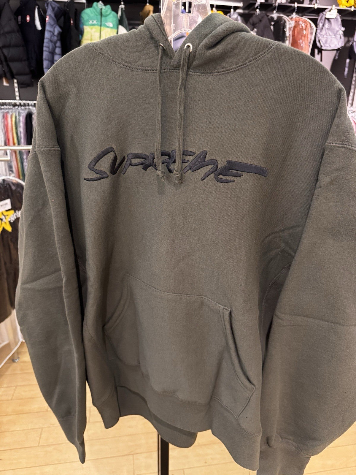 Supreme Futura Hooded Sweatshirt Dark Olive Size M