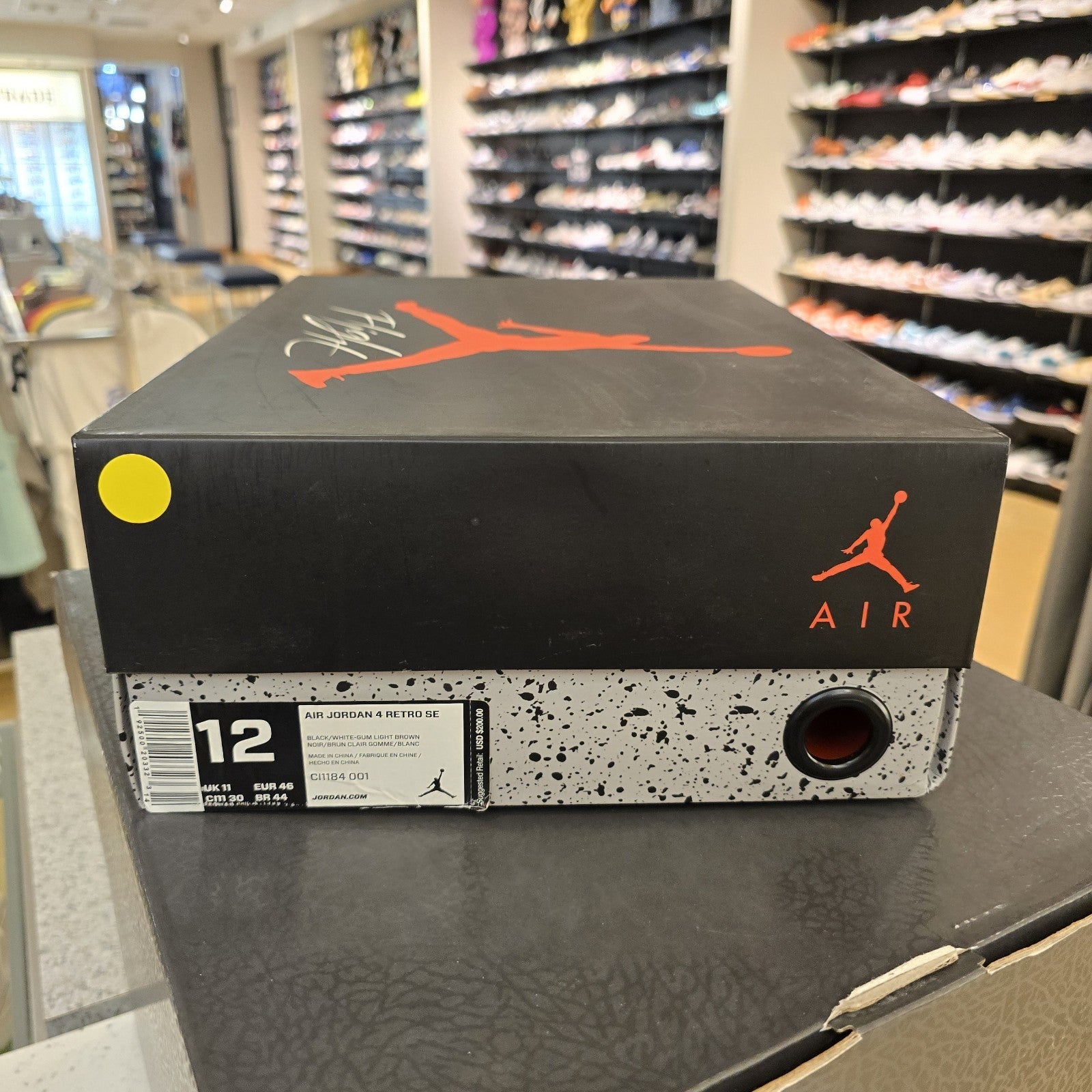 Size 12 - Jordan 4 Retro Laser Gum 30th Anniversary 2019