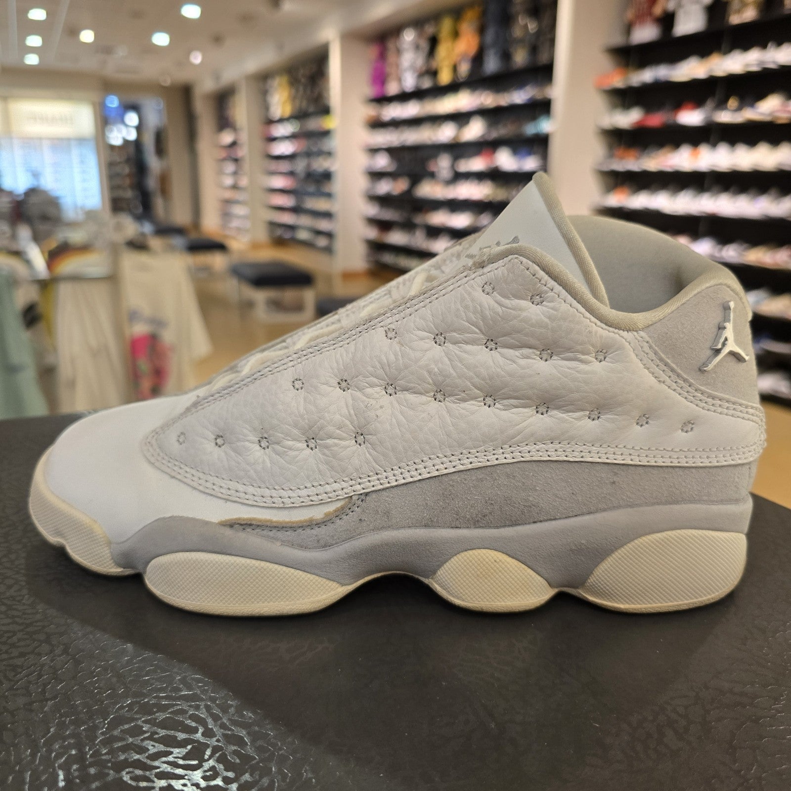 Size 7Y - Air Jordan 13 Retro Low Pure Platinum