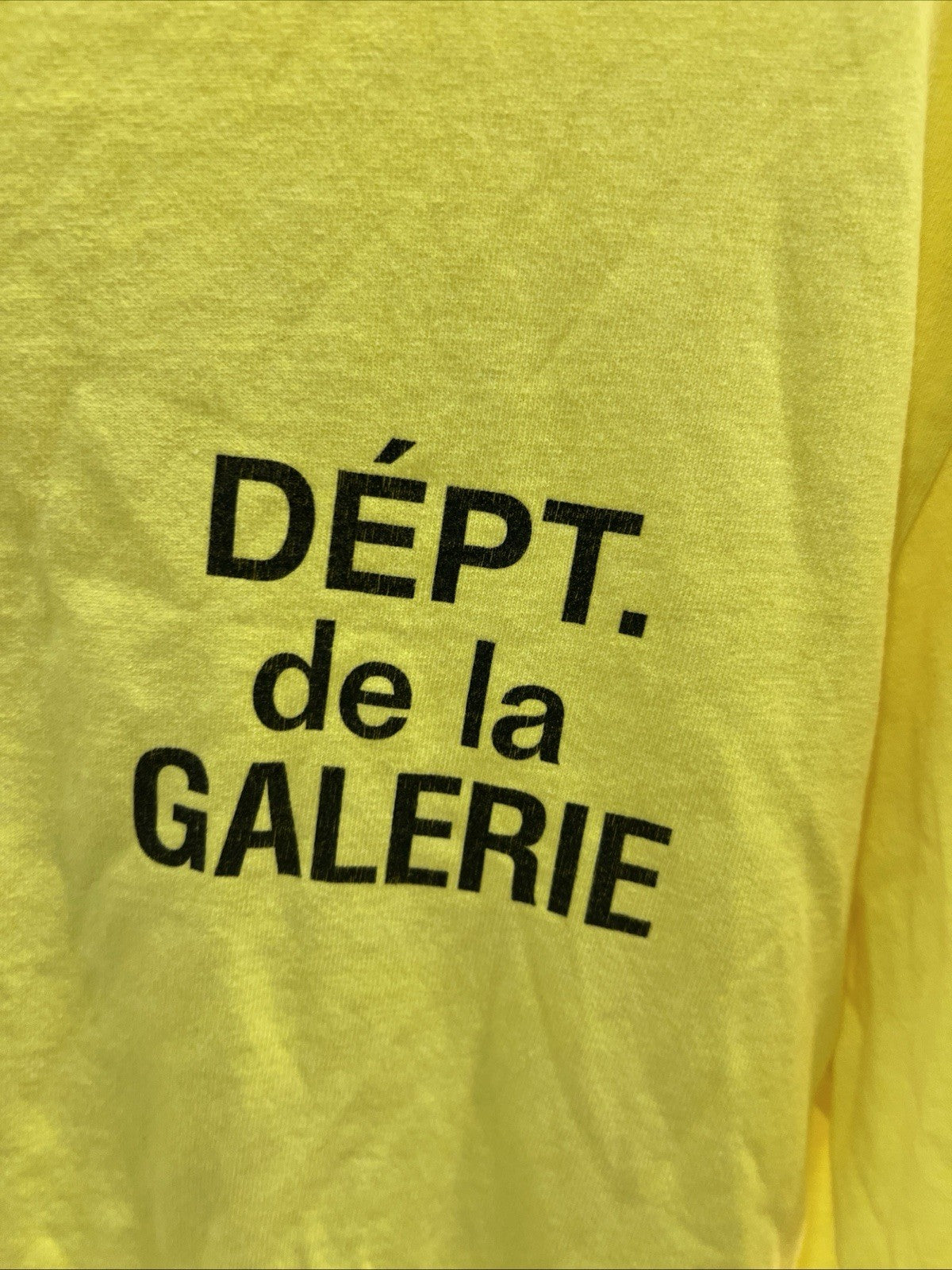Gallery Dept. French T-Shirt Lime Yellow Sz M