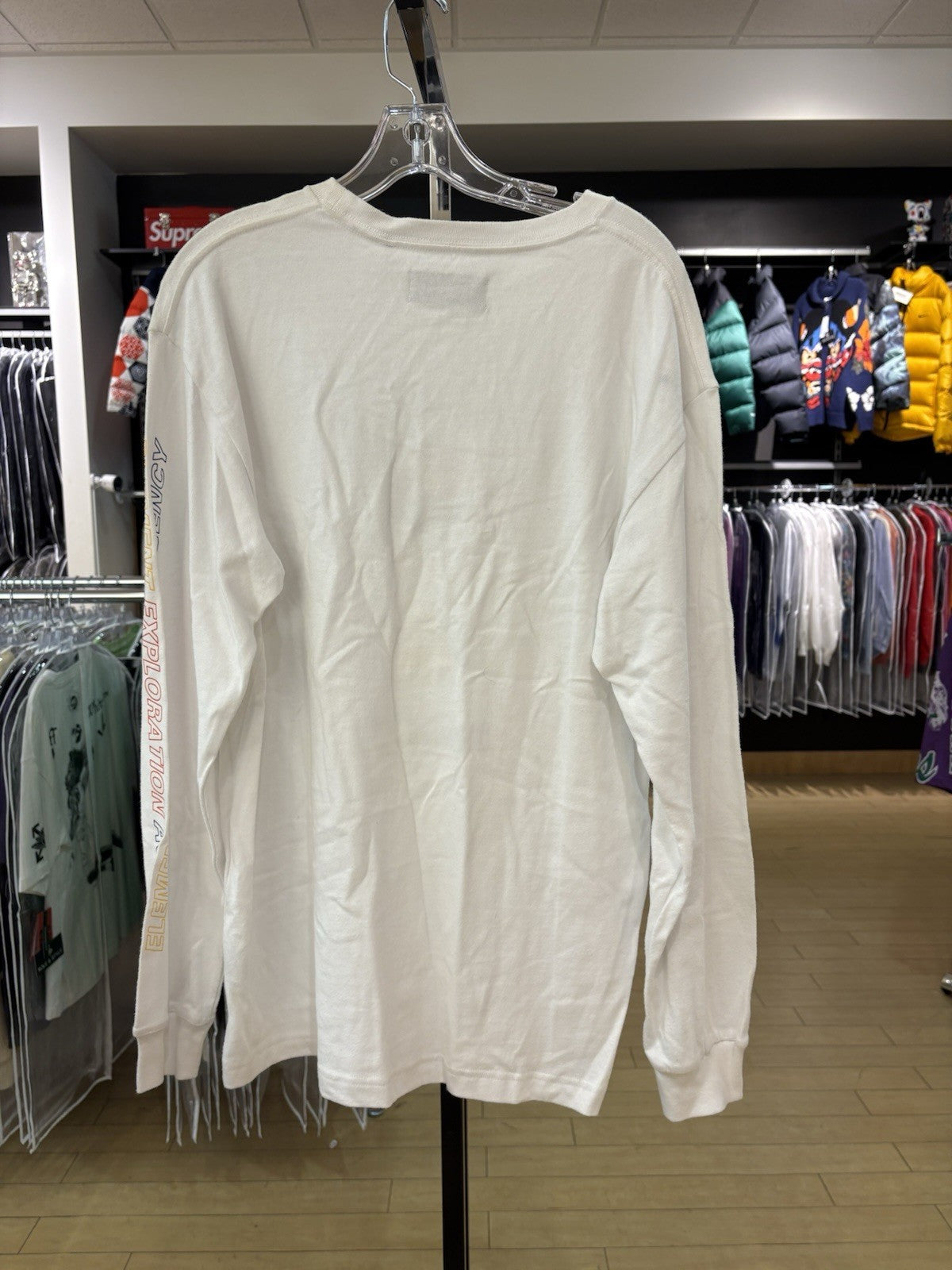 Kith Diagram L/S Tee White Size Medium