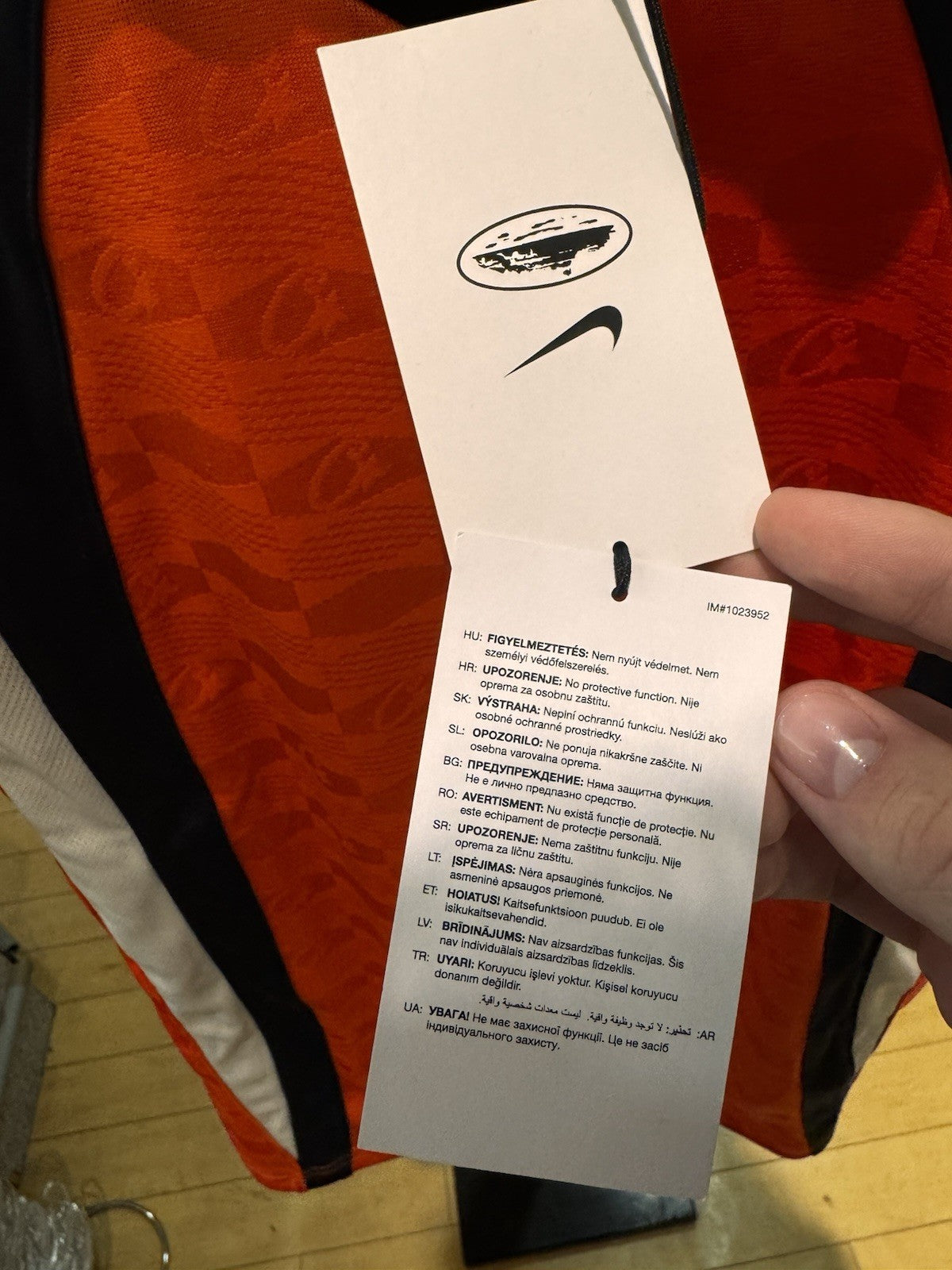 Corteiz x Nike NRG Jersey Team Orange Size S 