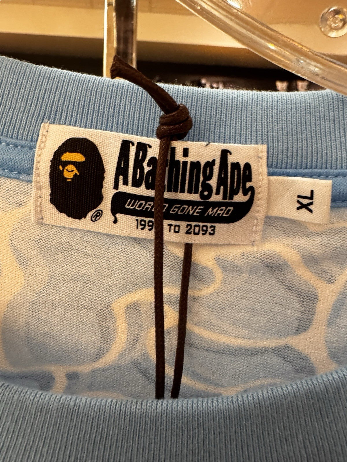 BAPE ABC Sea Surface Camo Relaxed Fit Tee Size XL