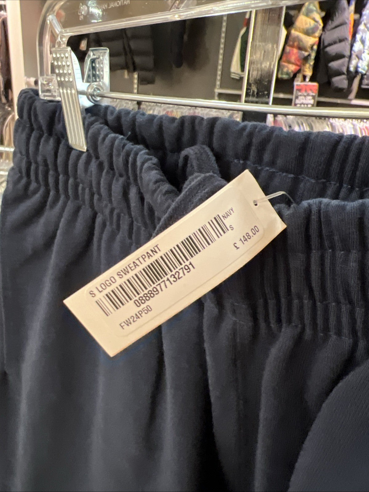 Supreme S Logo Sweatpant Navy Blue Sz S