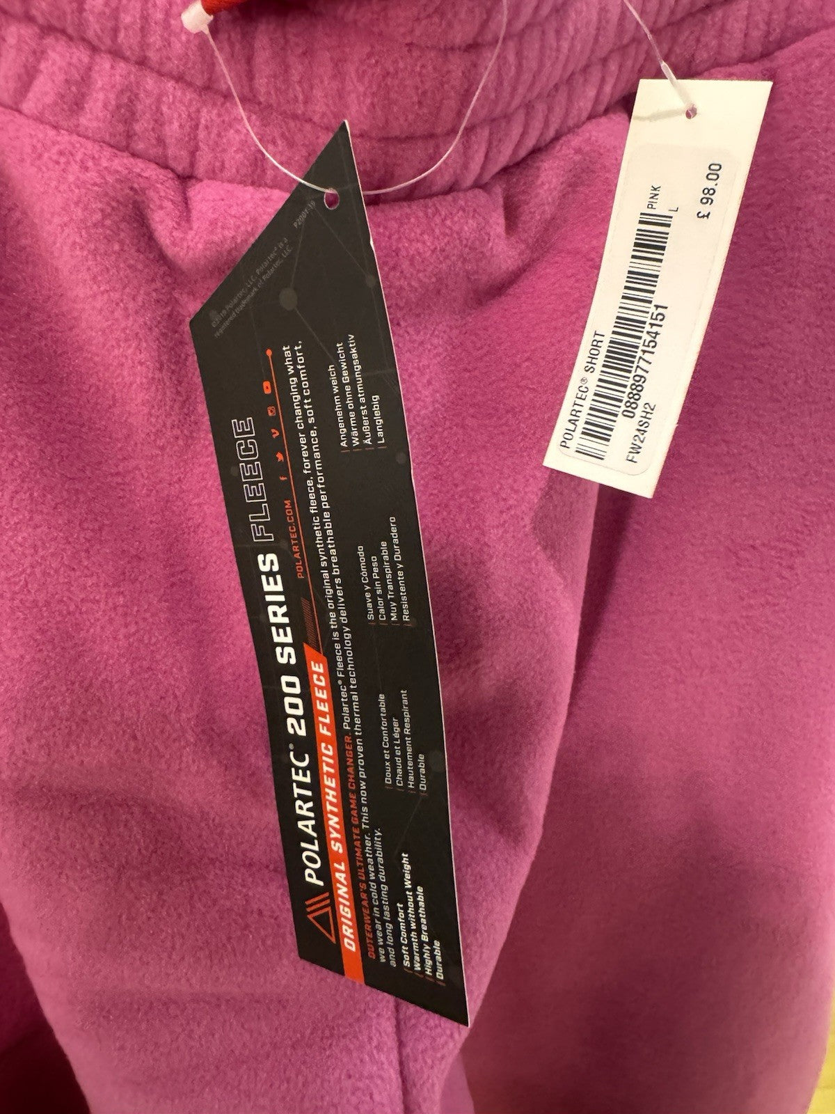 Supreme Polartec Shorts Pink Size L