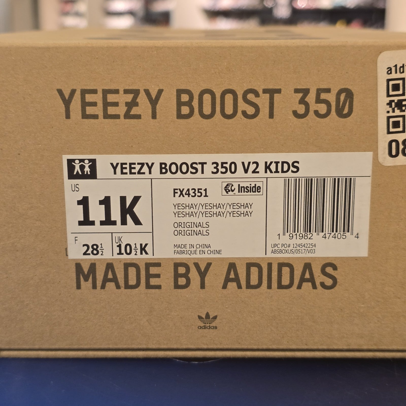 Adidas Yeezy Boost 350 V2 Yeshaya Kids SZ 11K